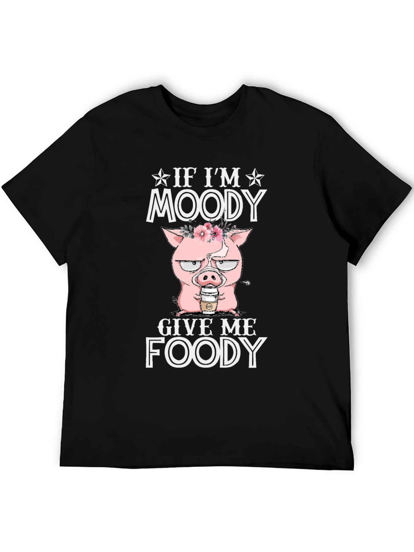 Moody Pig Foody Graphic T-Shirt
