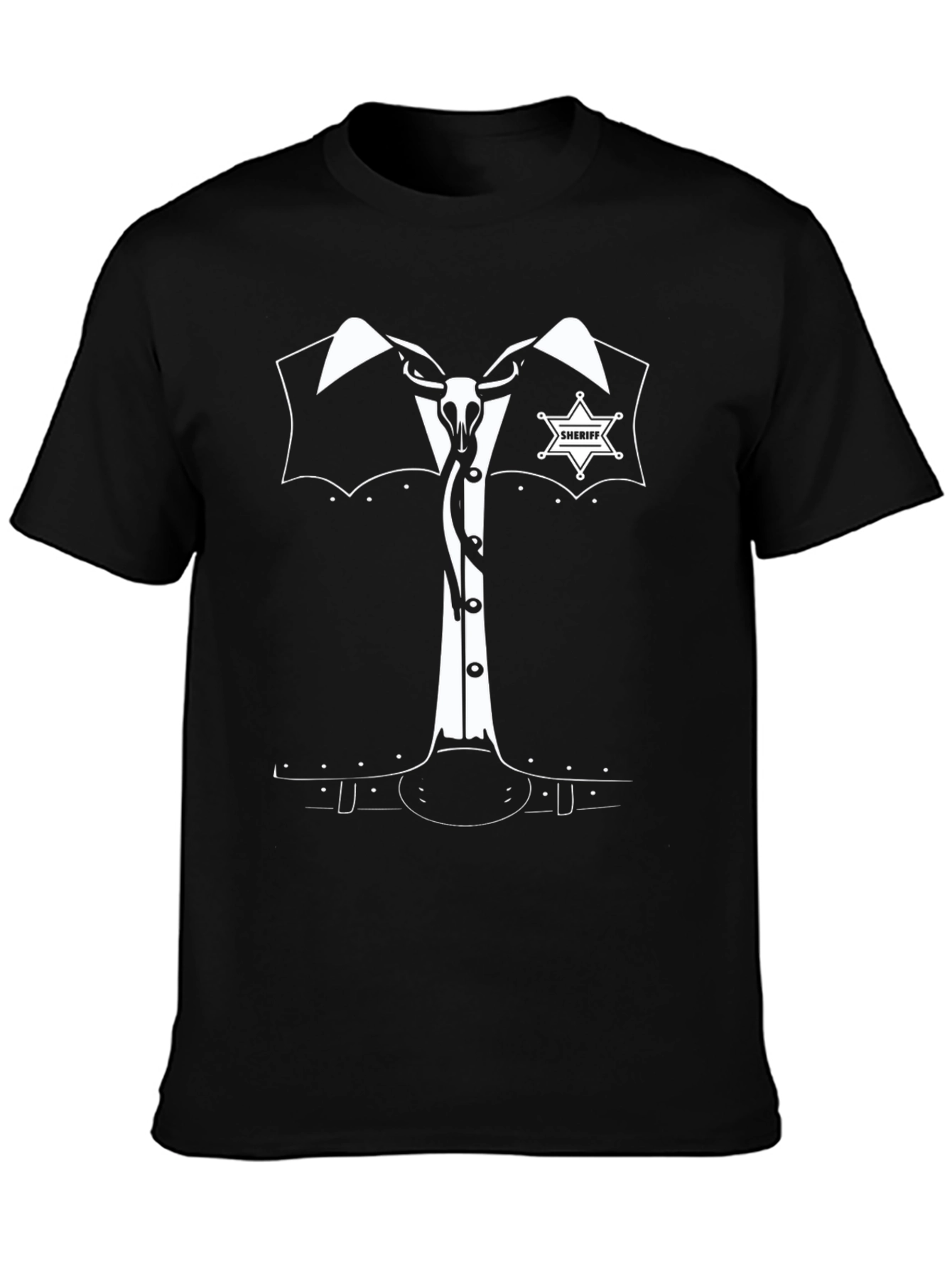 Sheriff Costume T-Shirt - Novelty Design