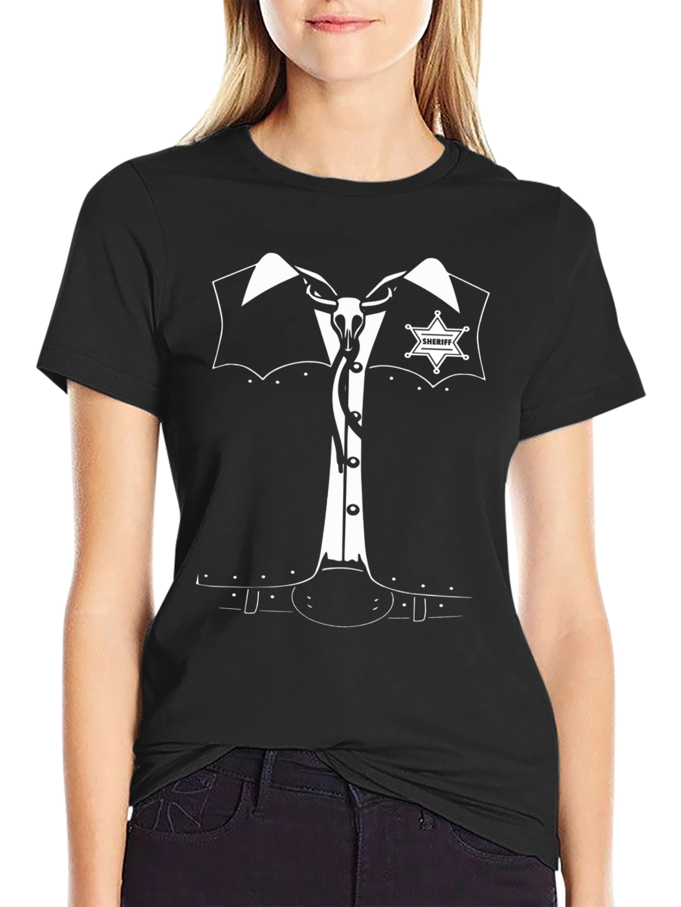 Sheriff Costume T-Shirt - Novelty Design