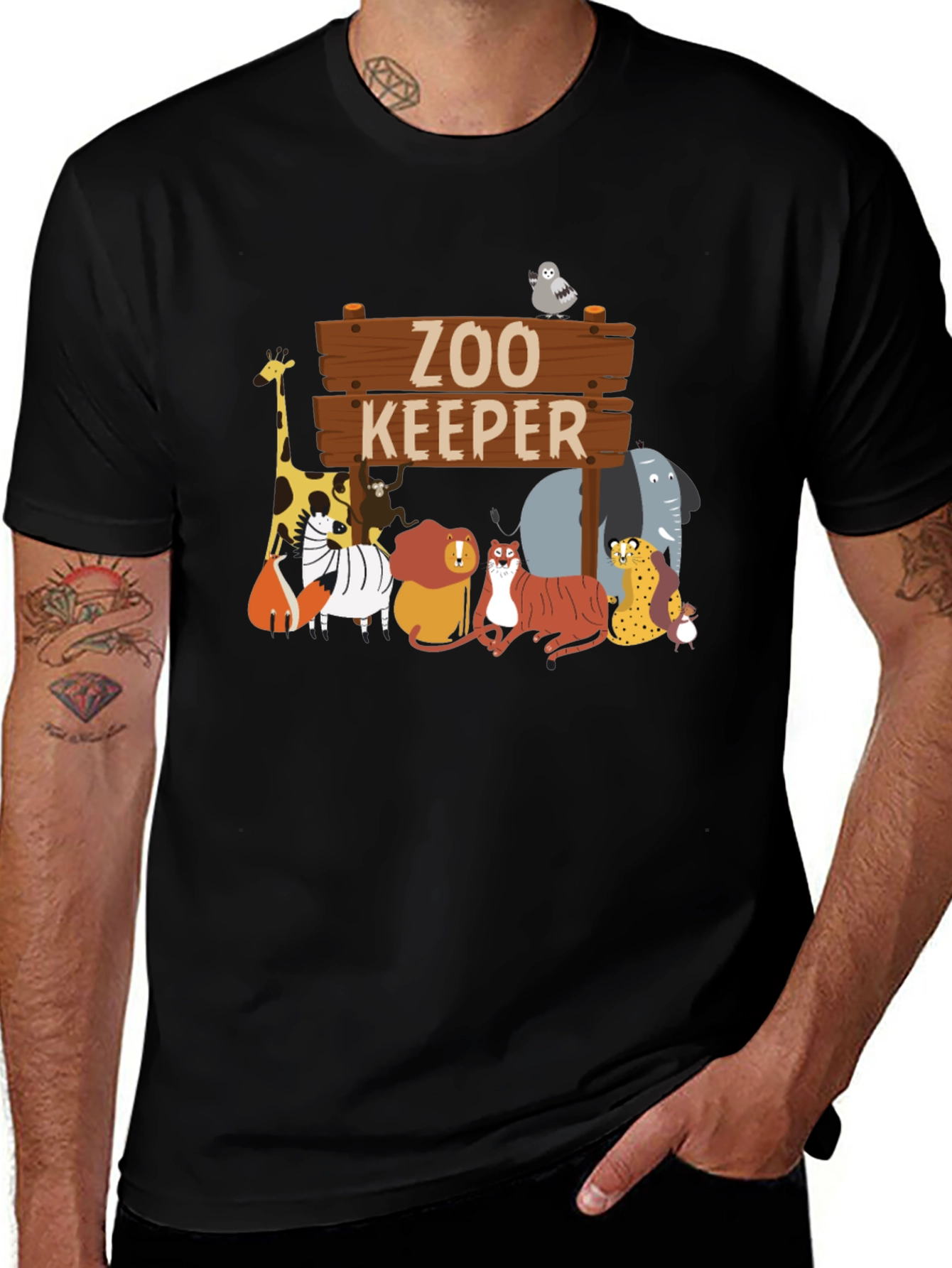 Zoo Keeper Animals Graphic T-Shirt