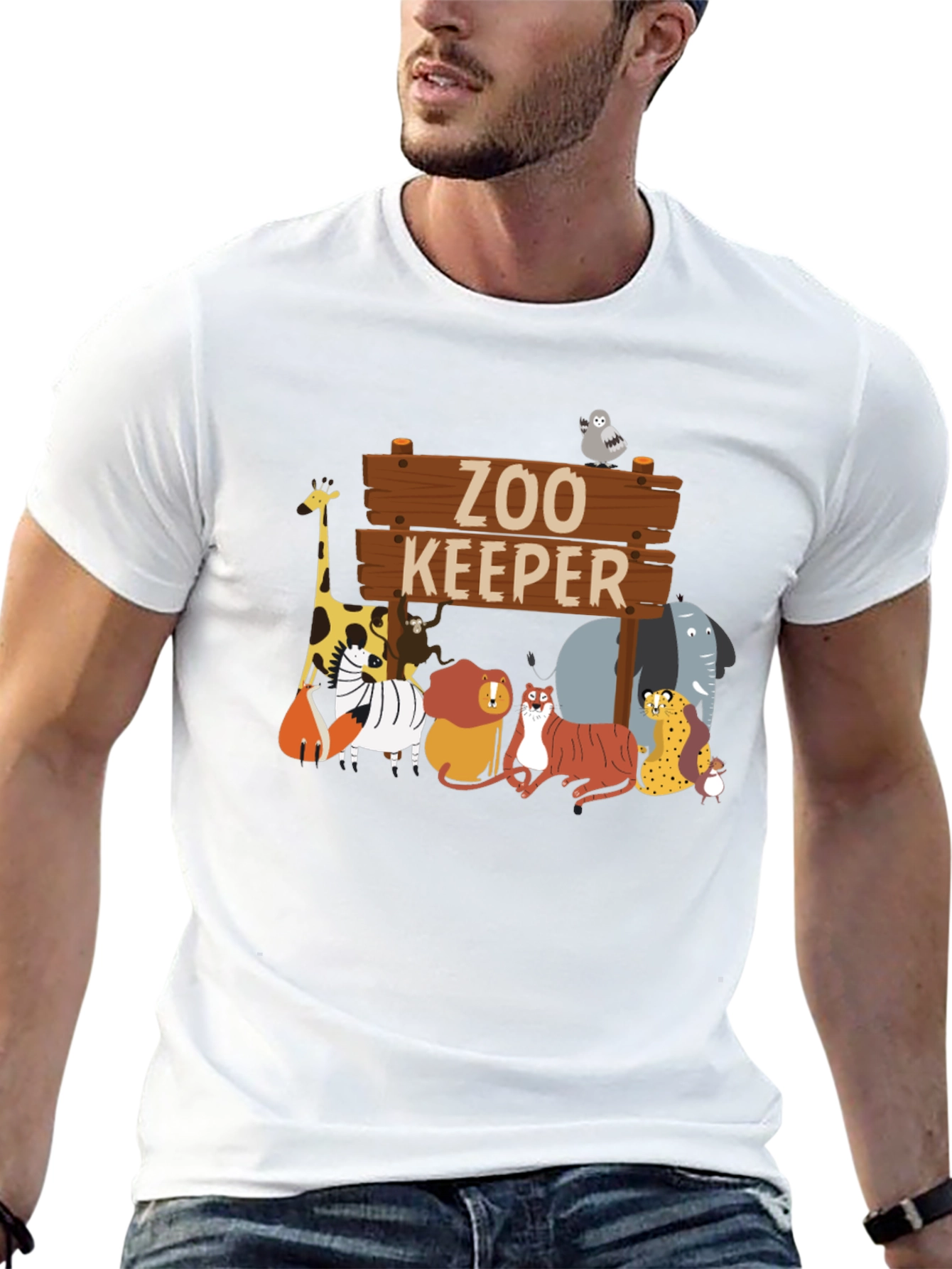 Zoo Keeper Animals Graphic T-Shirt