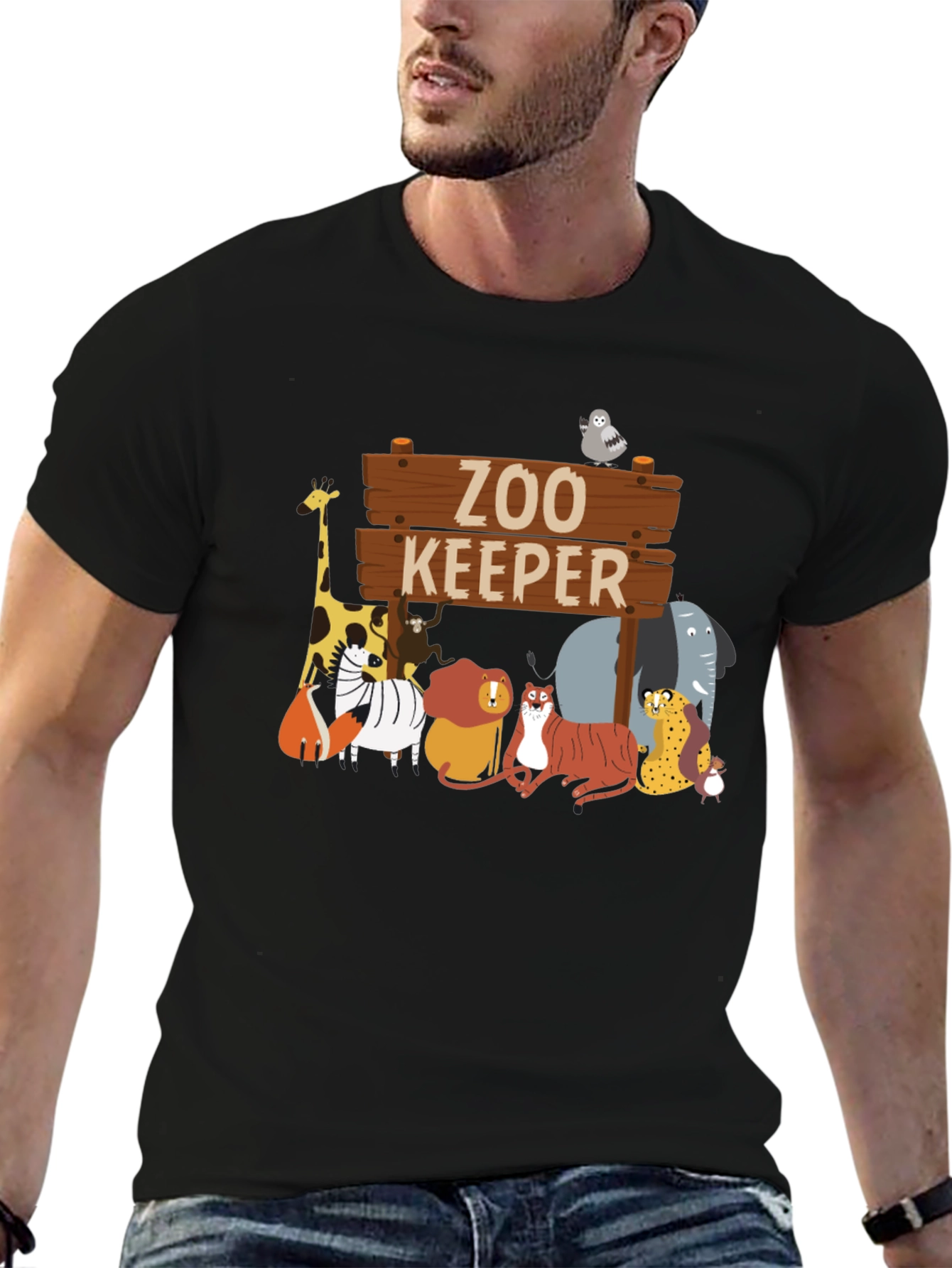 Zoo Keeper Animals Graphic T-Shirt