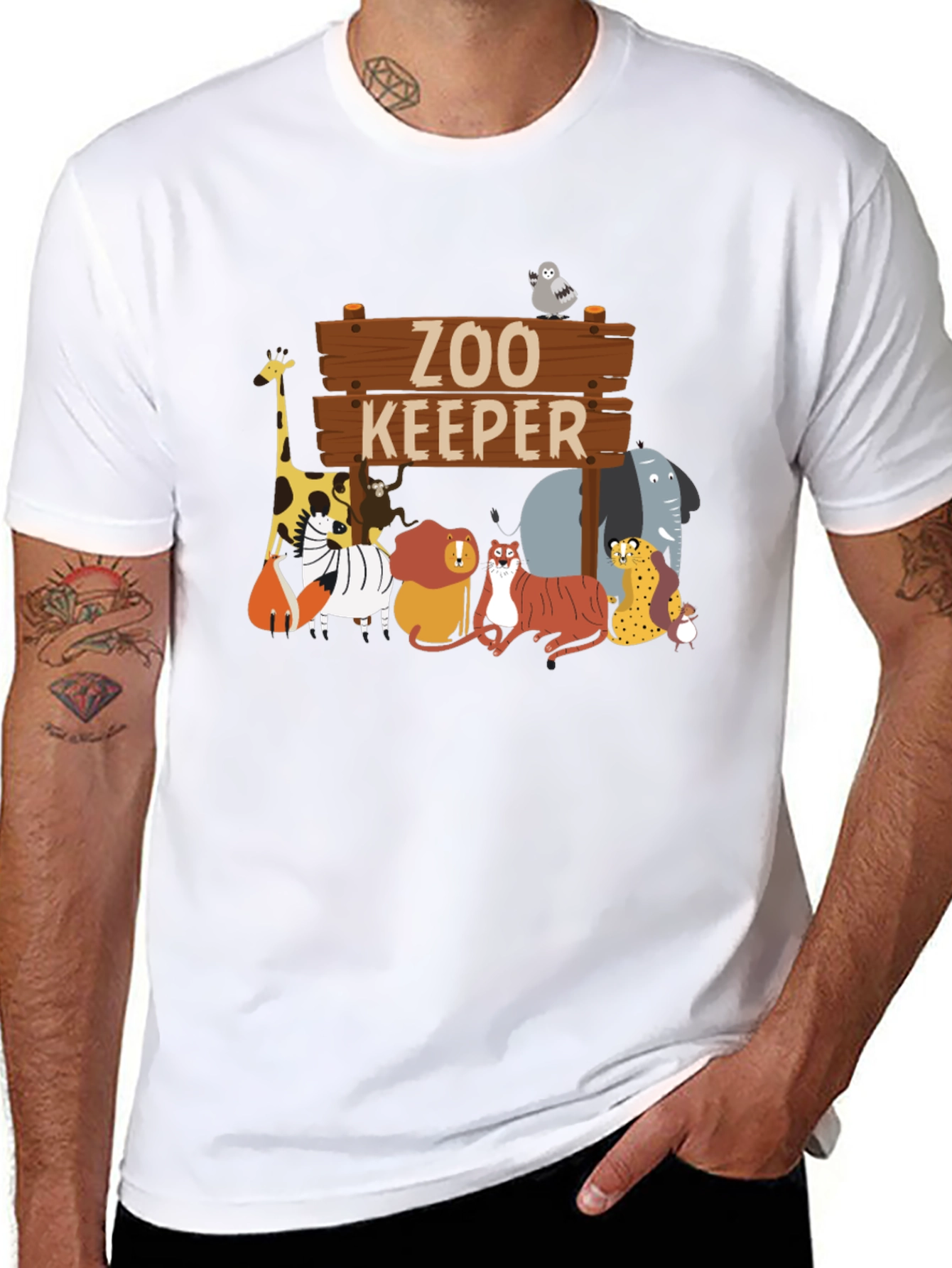 Zoo Keeper Animals Graphic T-Shirt