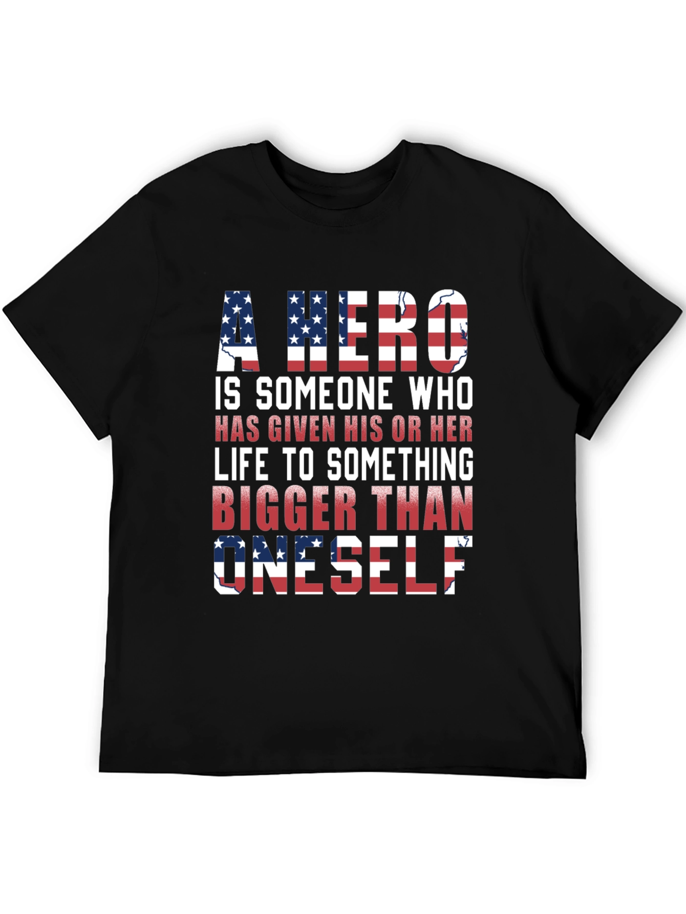 Patriotic Hero T-Shirt: American Flag Design