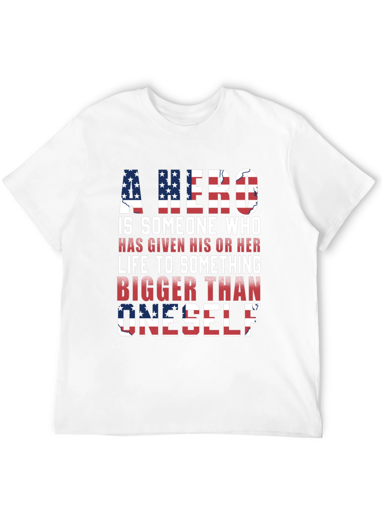 Patriotic Hero T-Shirt: American Flag Design