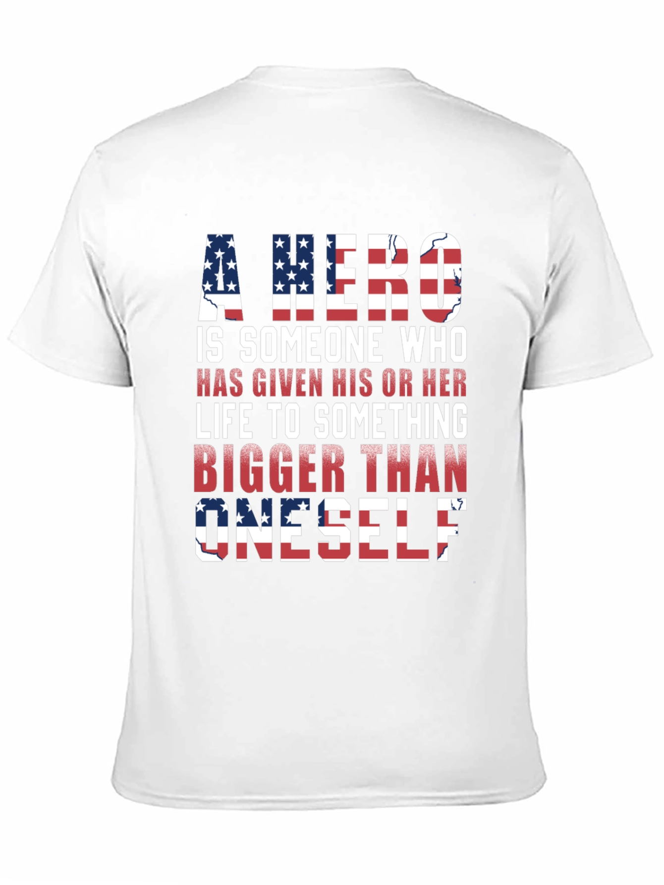 Patriotic Hero T-Shirt: American Flag Design