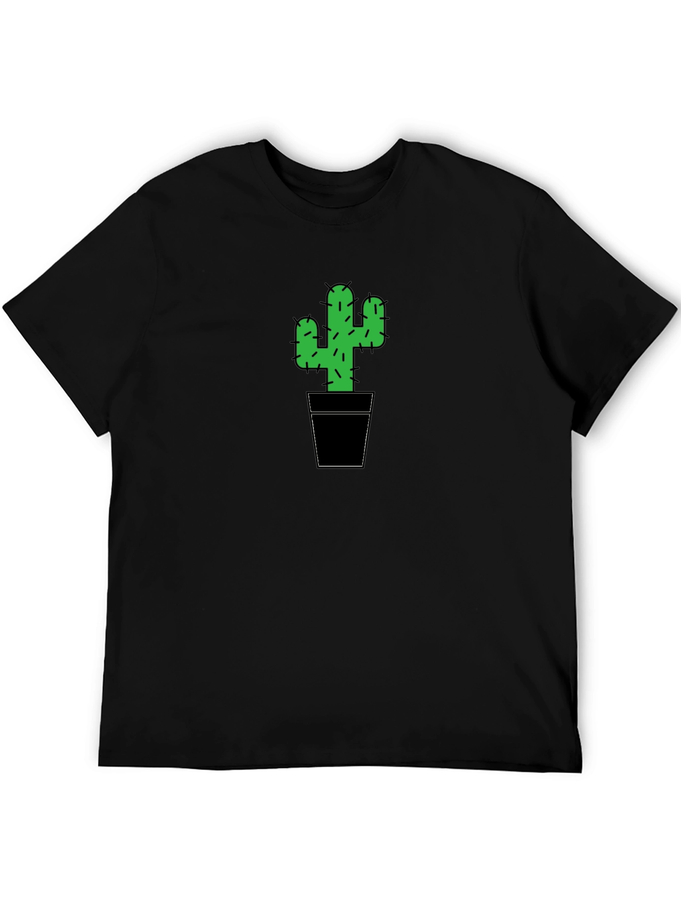 Cactus Graphic Tee - Cool & Trendy Black T-Shirt