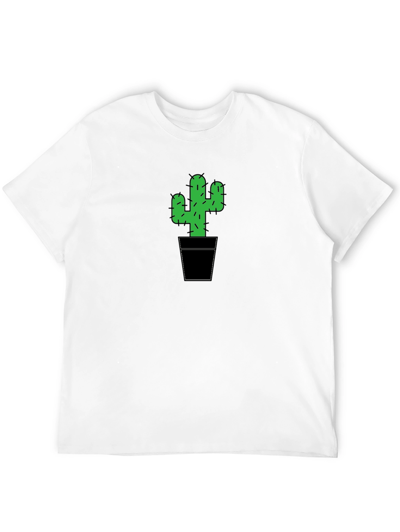 Cactus Graphic Tee - Cool & Trendy Black T-Shirt