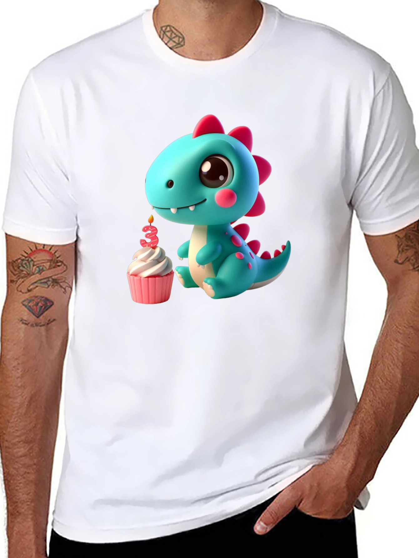 Cute Dinosaur 3rd Birthday T-Shirt