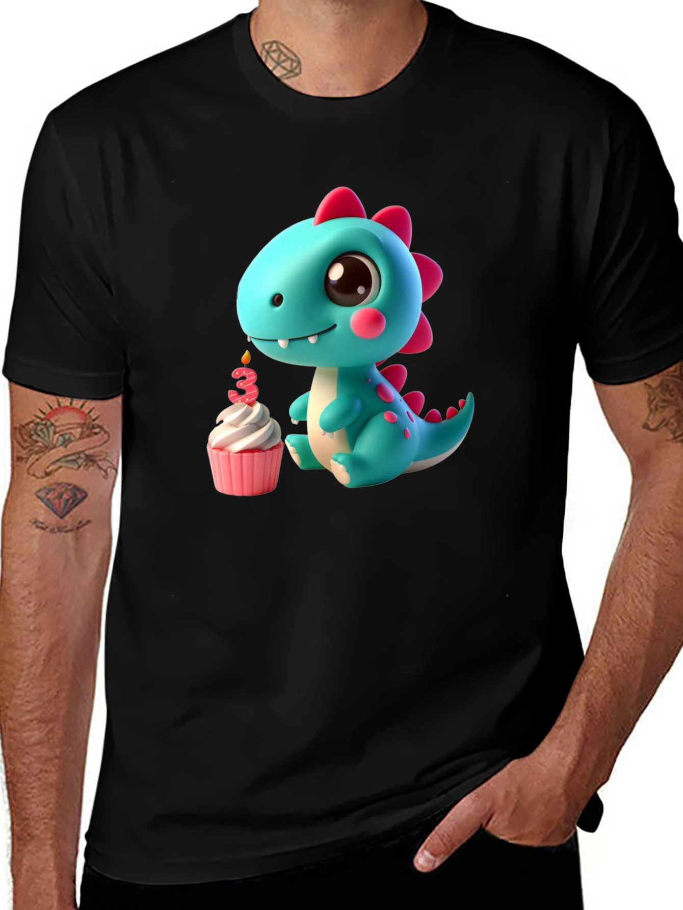 Cute Dinosaur 3rd Birthday T-Shirt