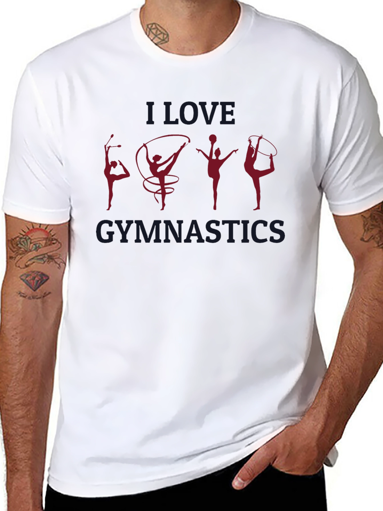I Love Gymnastics Graphic T-Shirt