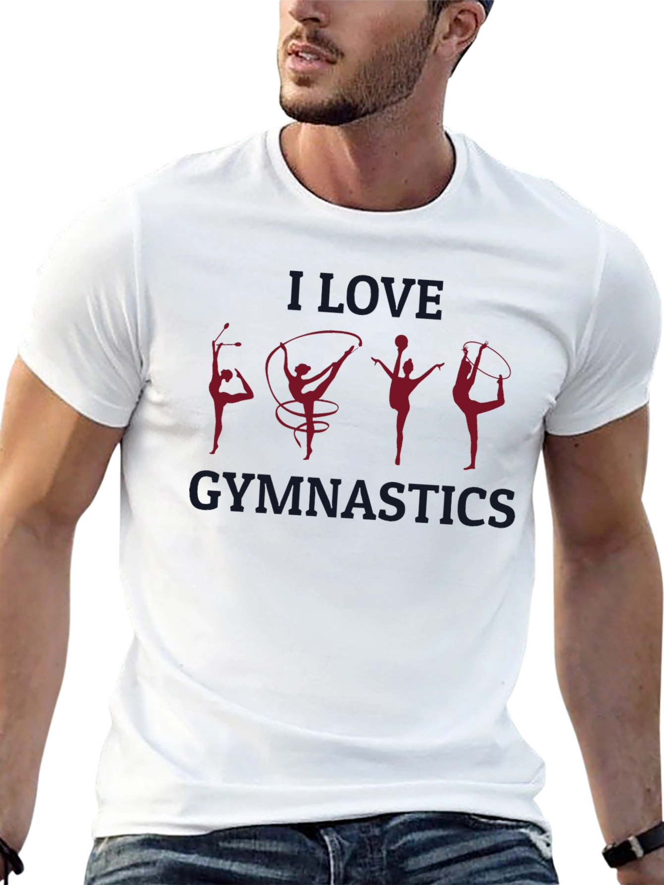 I Love Gymnastics Graphic T-Shirt