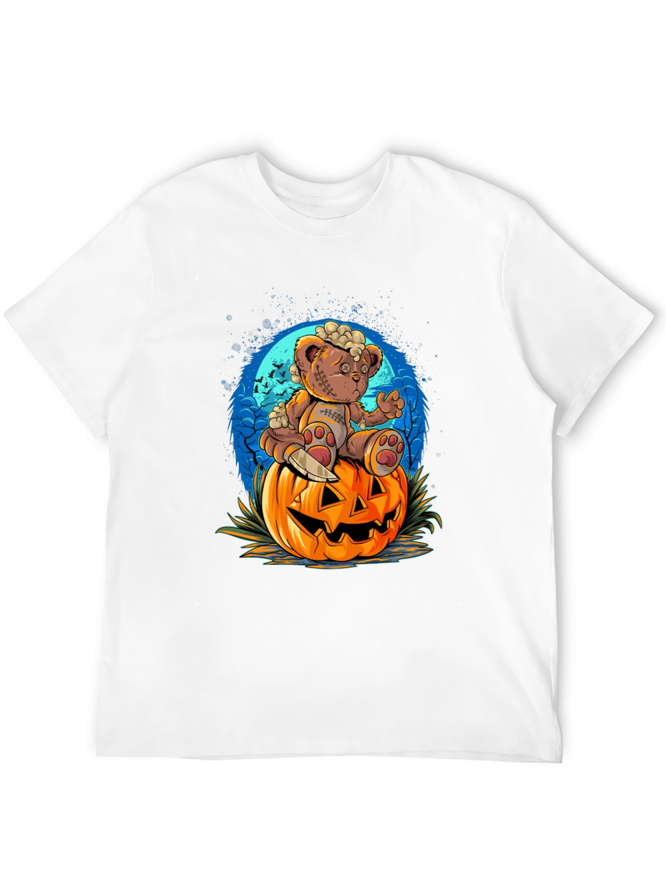 Halloween Teddy Bear Pumpkin T-Shirt