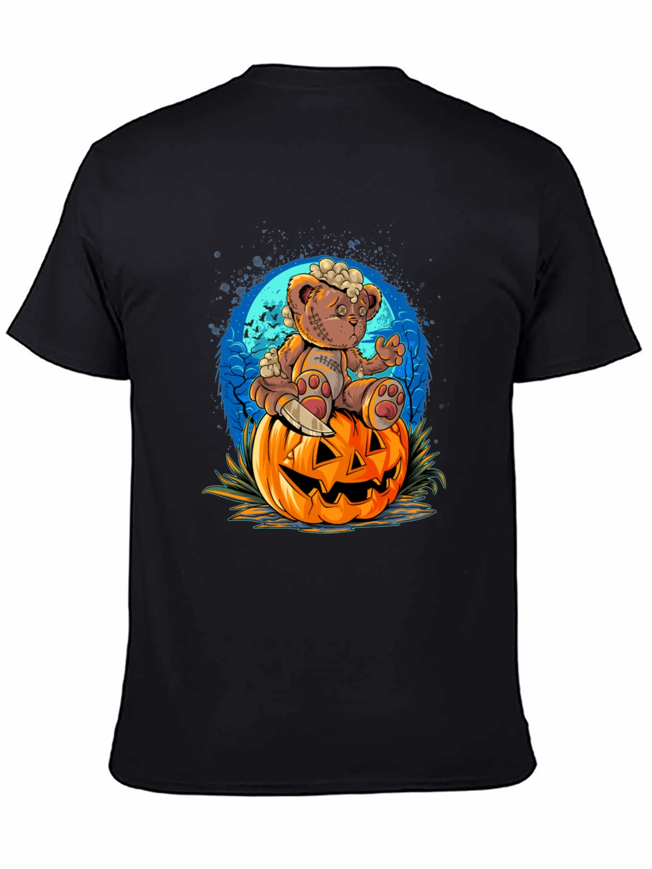 Halloween Teddy Bear Pumpkin T-Shirt