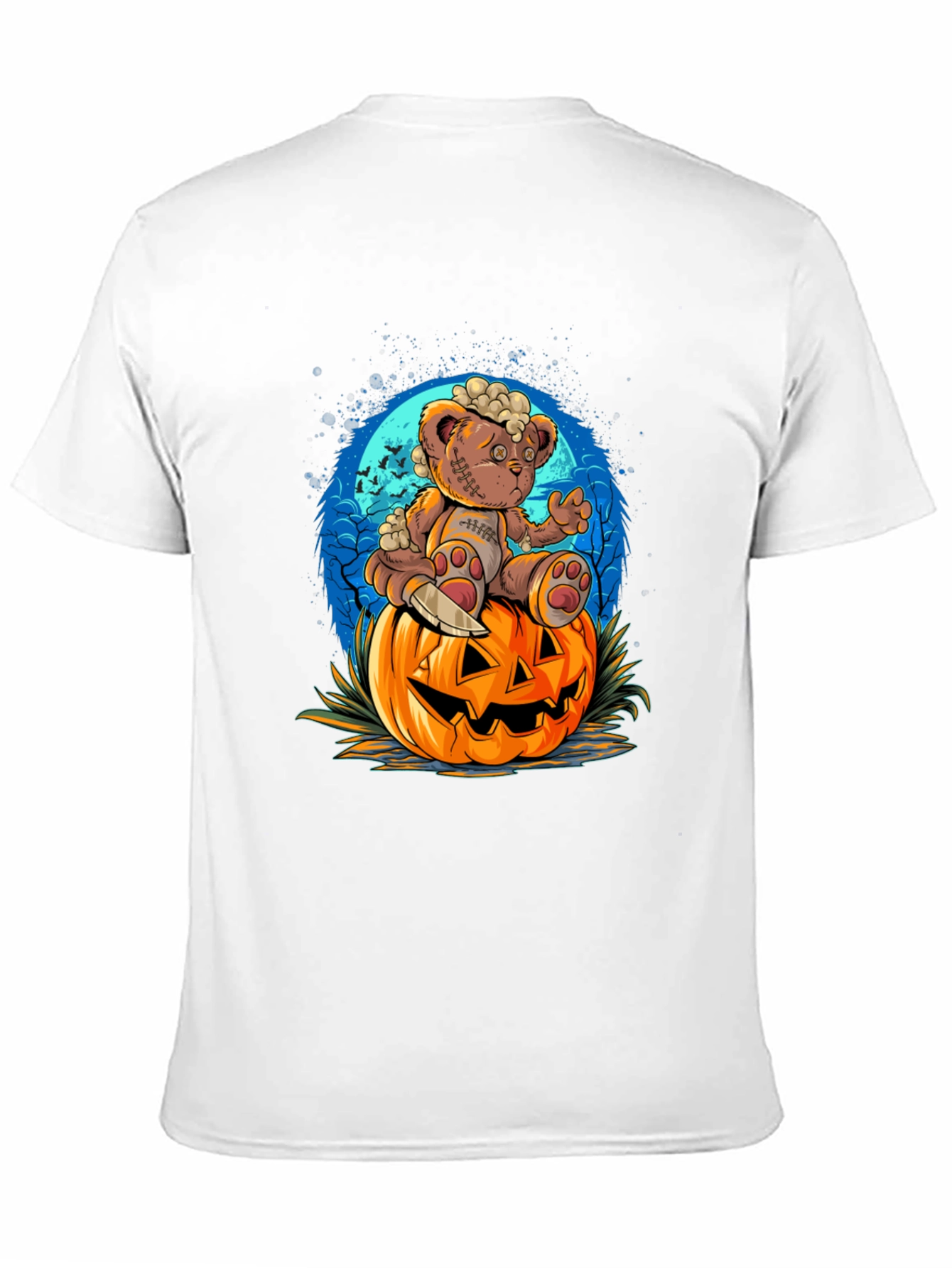 Halloween Teddy Bear Pumpkin T-Shirt