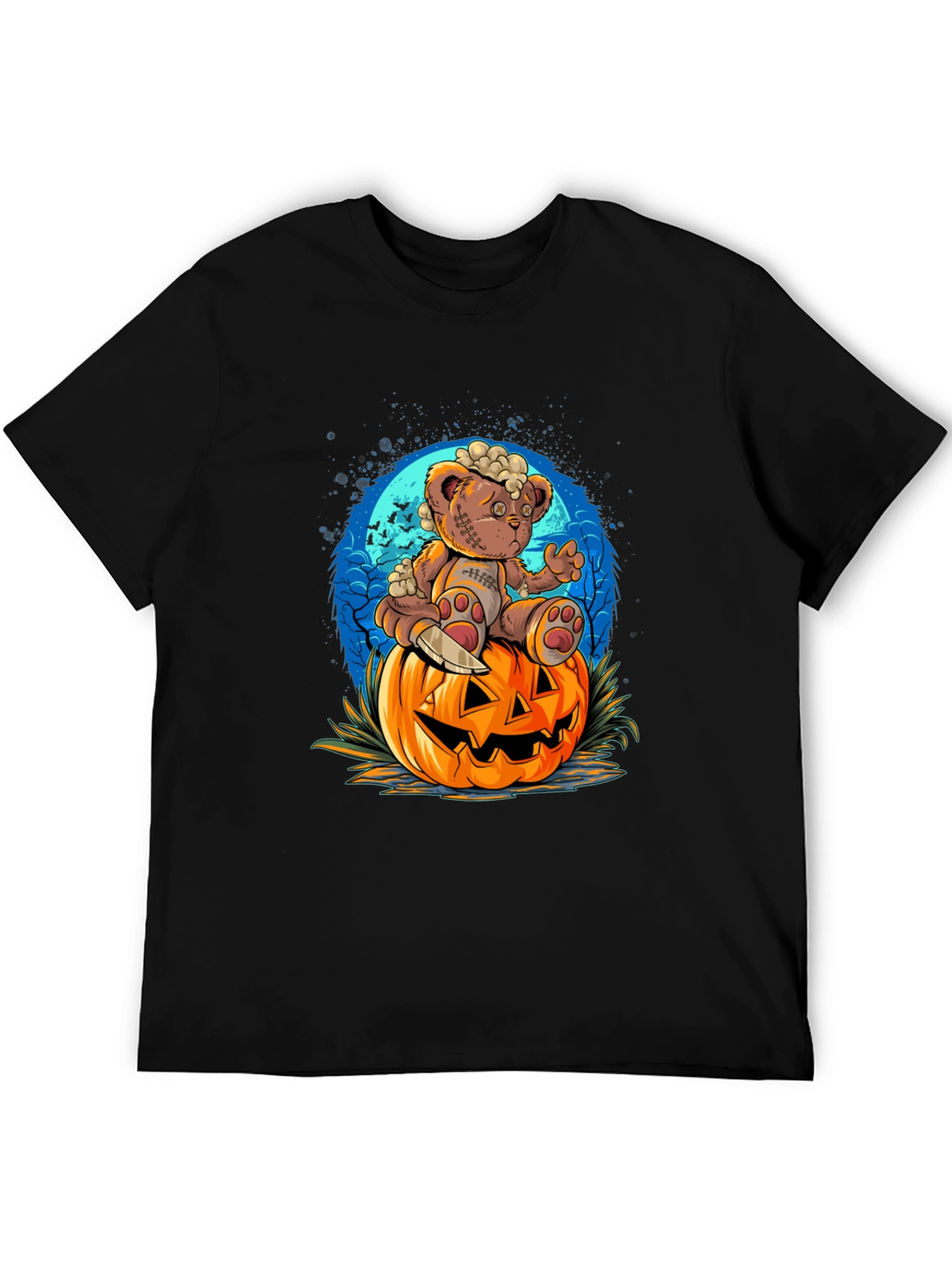 Halloween Teddy Bear Pumpkin T-Shirt