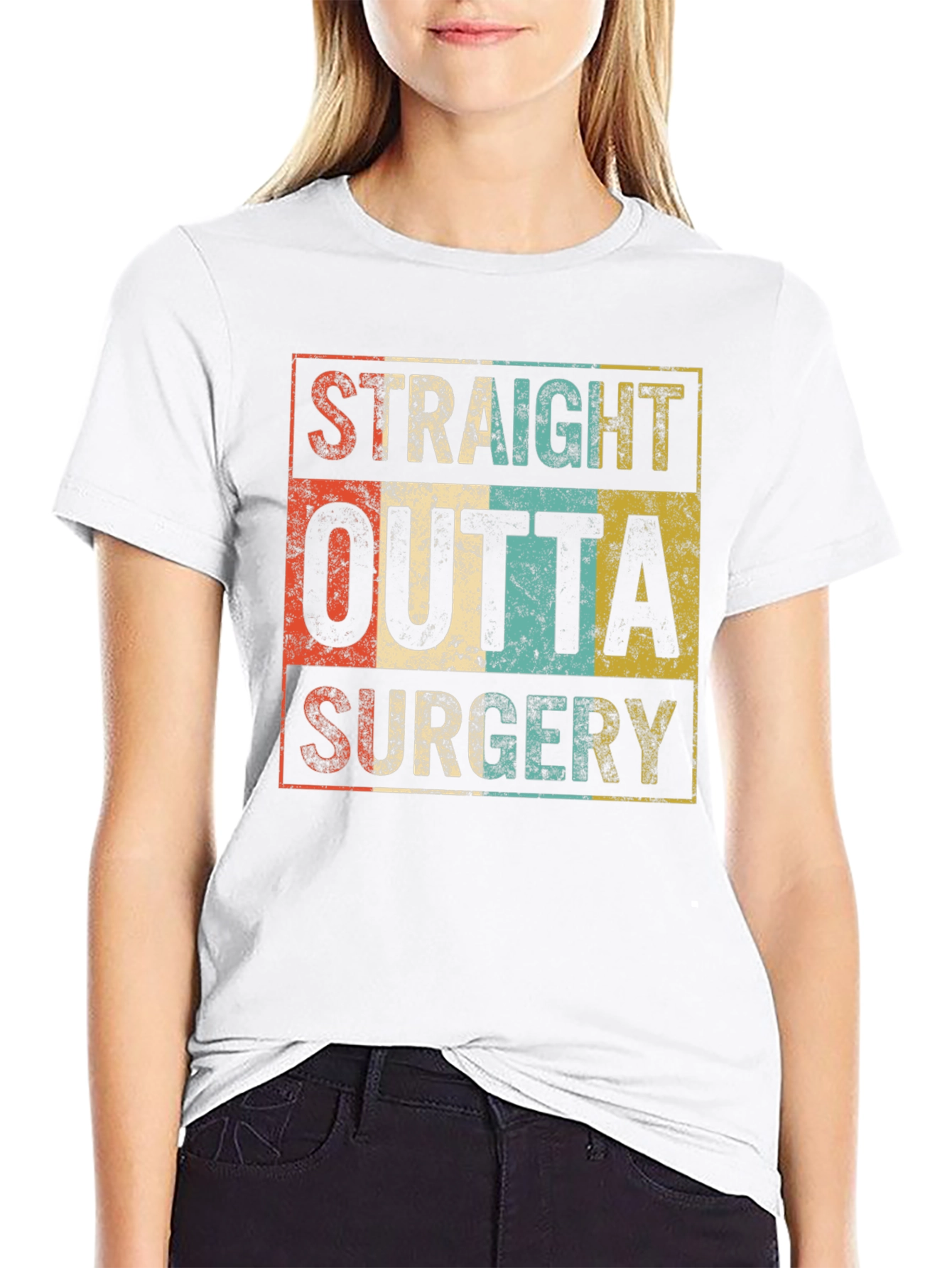 Straight Outta Surgery Funny Recovery Tee