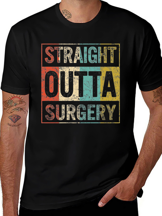Straight Outta Surgery Funny Recovery Tee