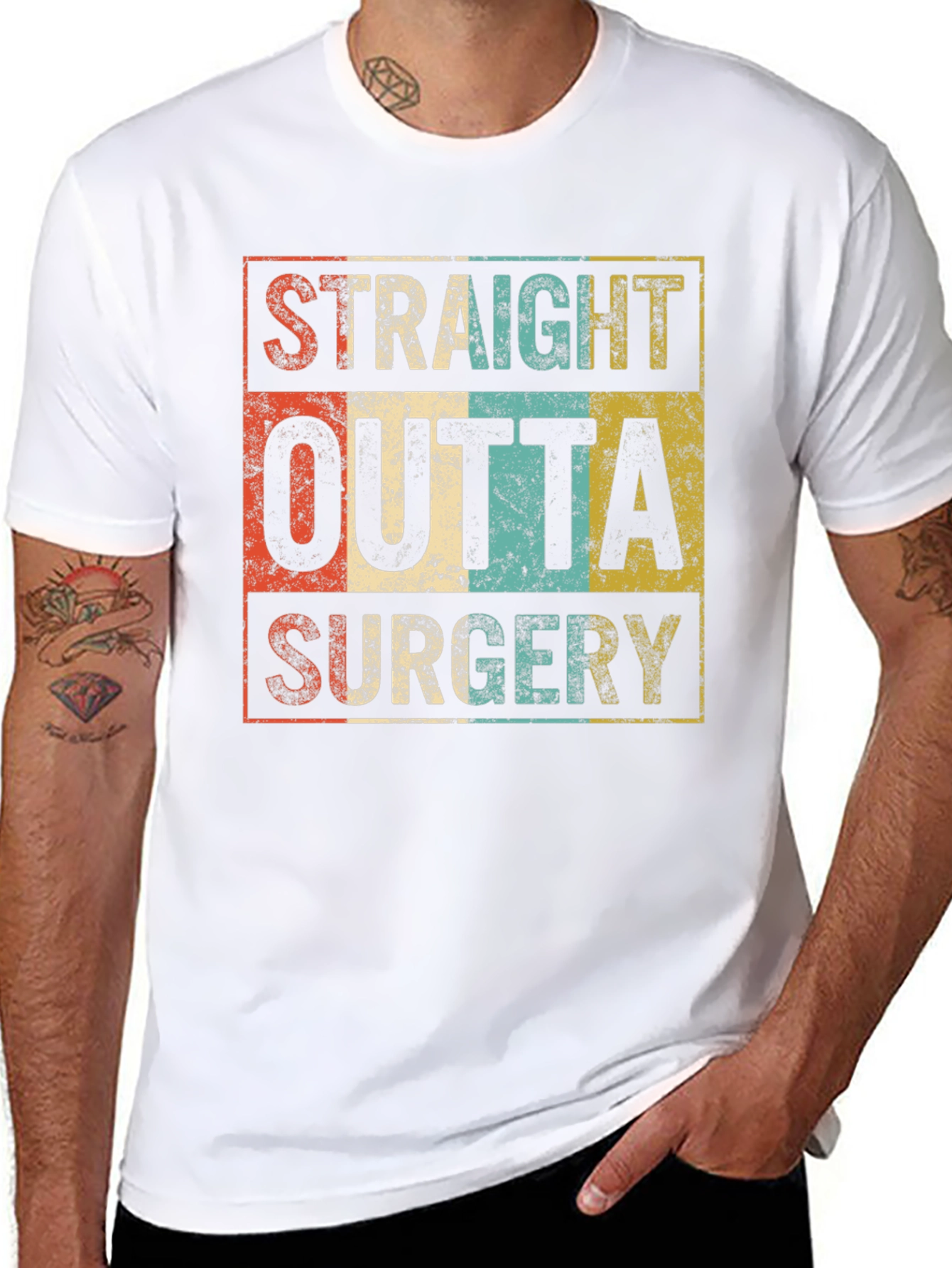 Straight Outta Surgery Funny Recovery Tee