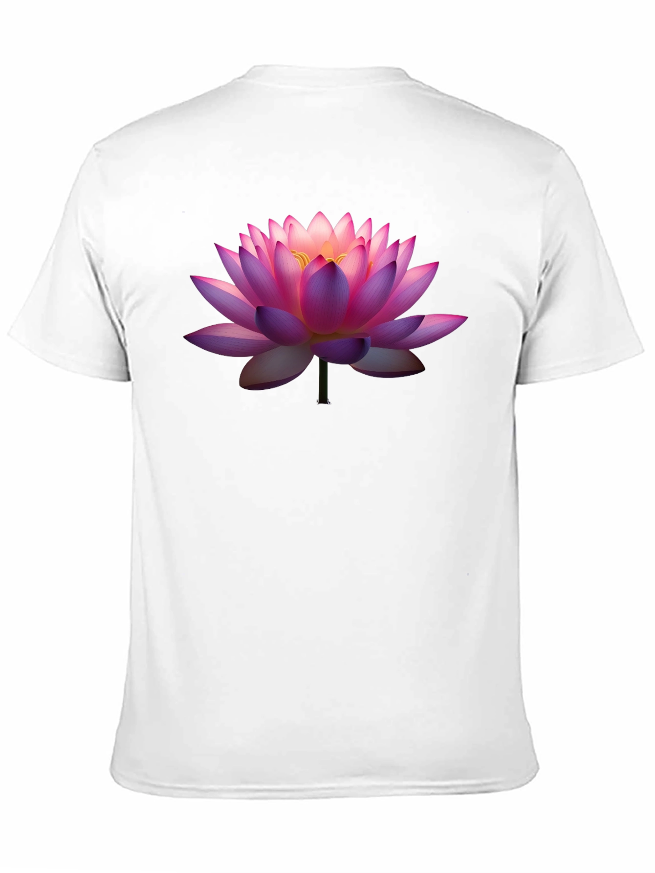 Lotus Flower Graphic T-Shirt - Black