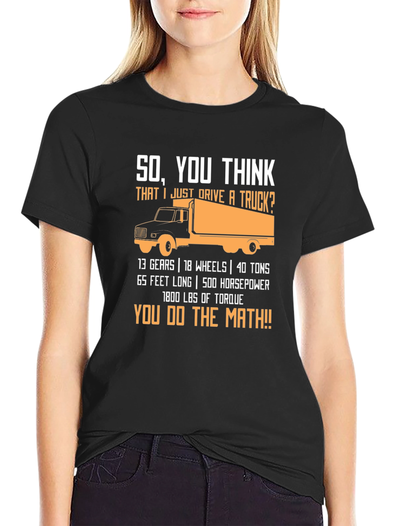 Trucker Math Black T-Shirt