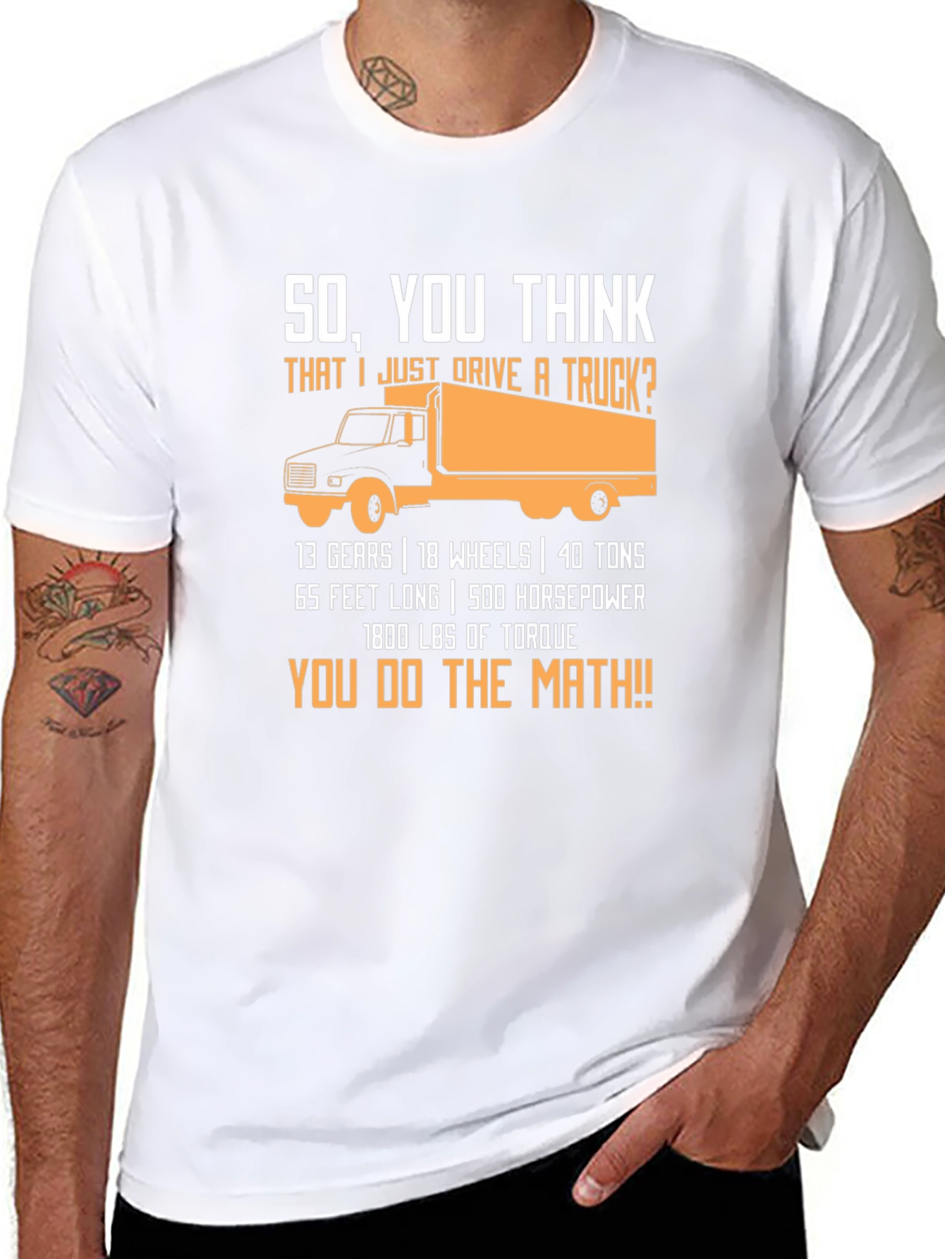 Trucker Math Black T-Shirt