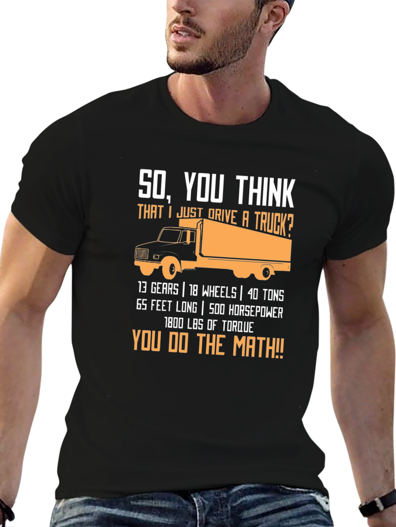 Trucker Math Black T-Shirt