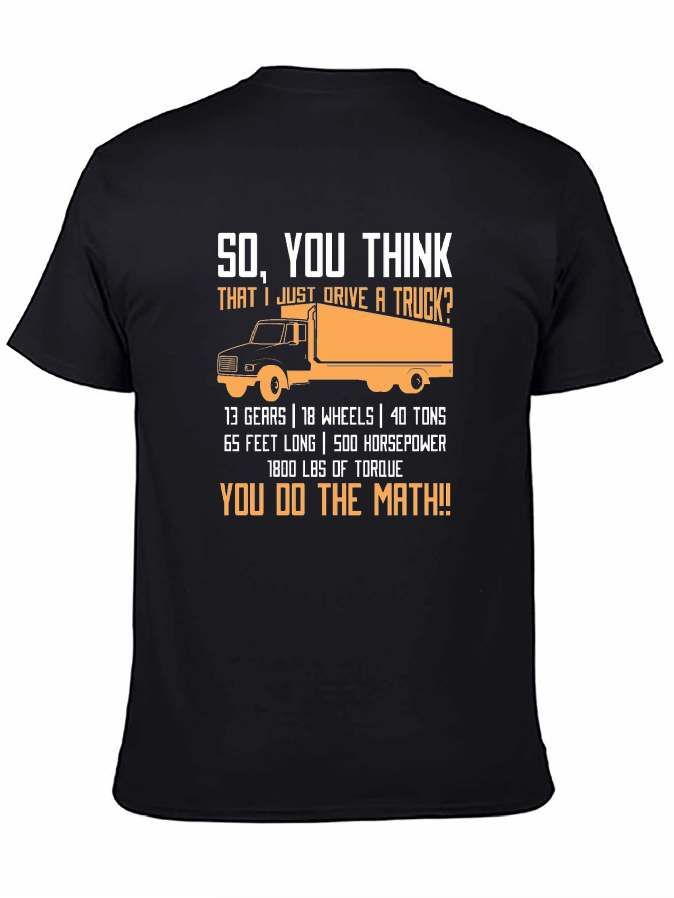 Trucker Math Black T-Shirt