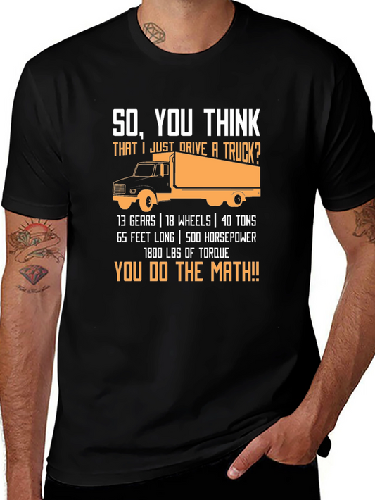 Trucker Math Black T-Shirt