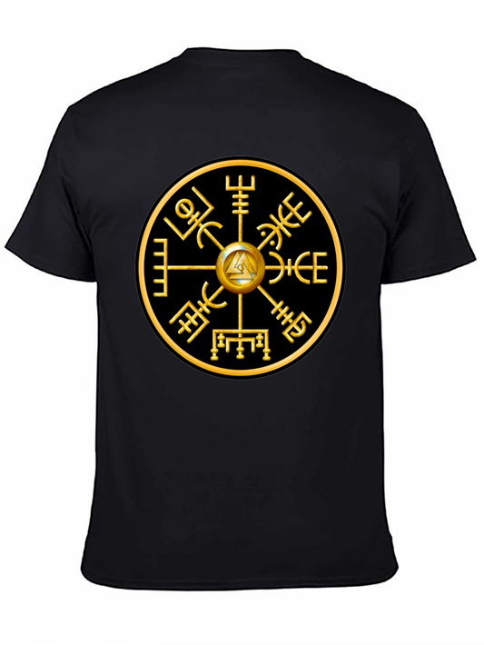 Vegvisir Compass T-Shirt - Viking Runes - Norse Pagan