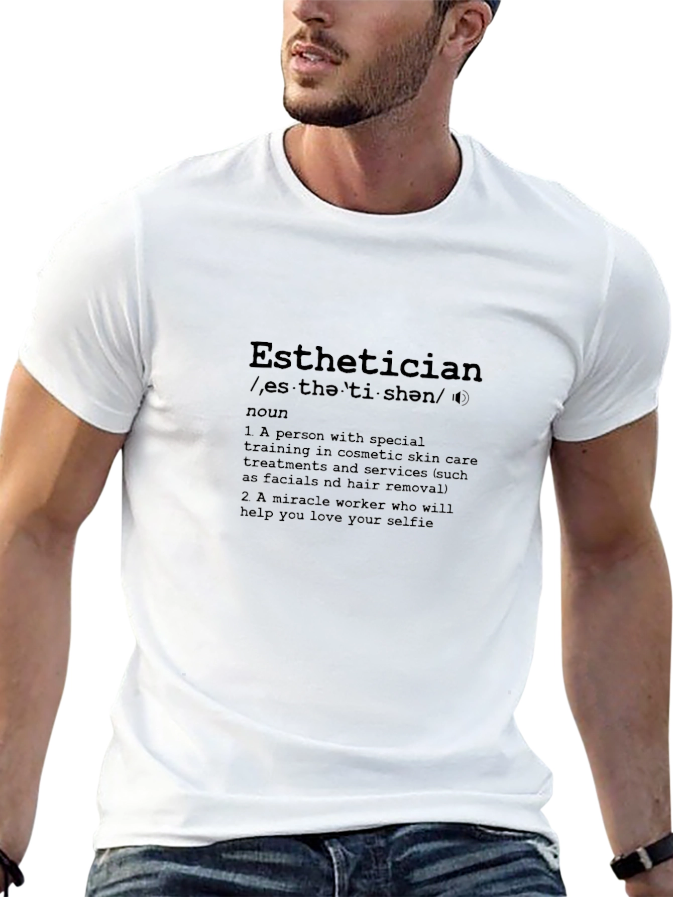 Esthetician Definition Black T-Shirt