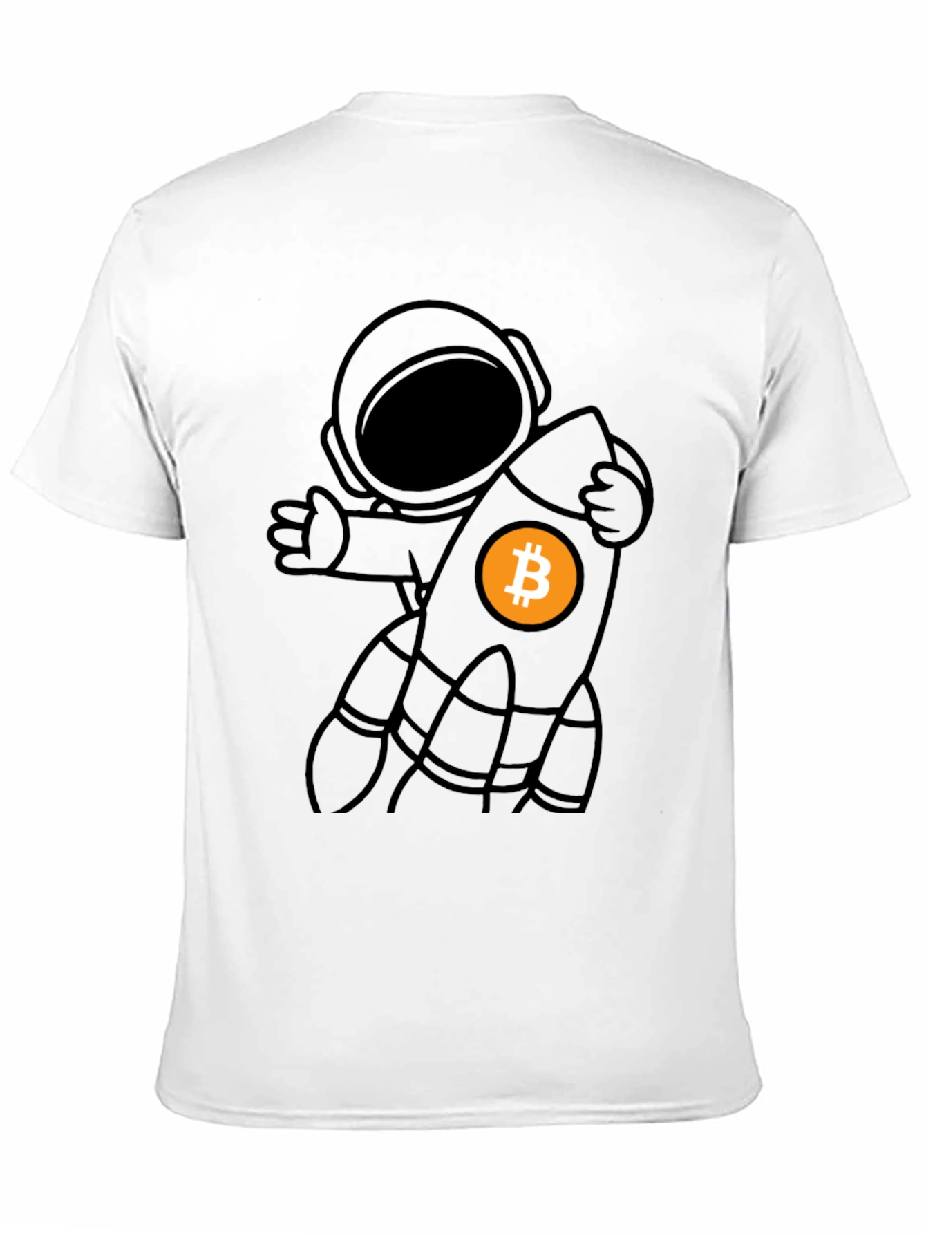 Bitcoin Astronaut T-Shirt - Crypto Rocket Tee