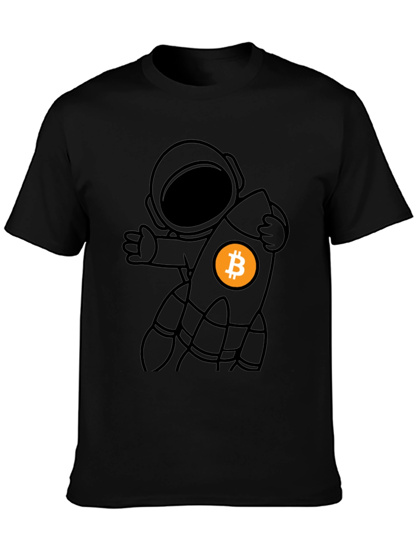 Bitcoin Astronaut T-Shirt - Crypto Rocket Tee