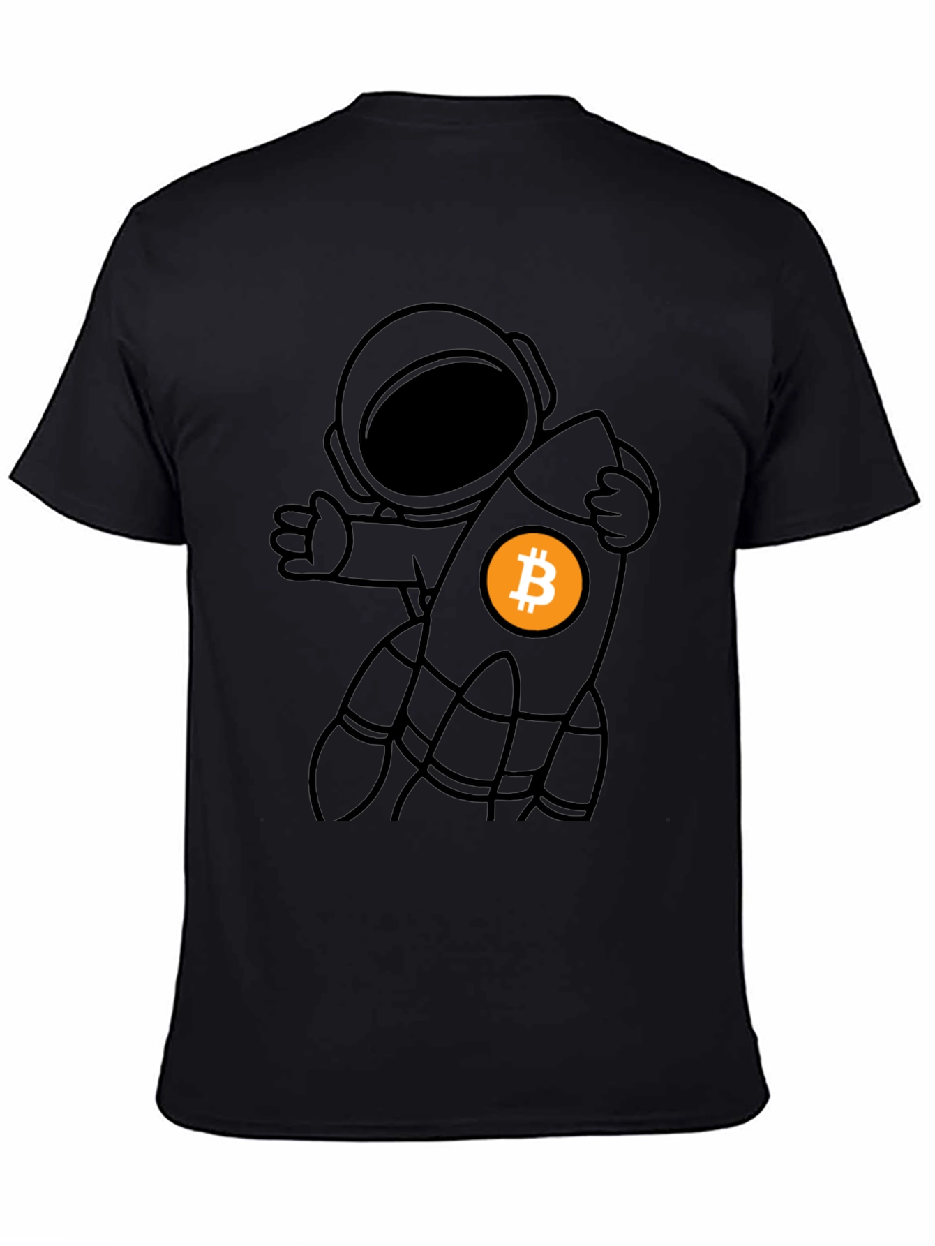 Bitcoin Astronaut T-Shirt - Crypto Rocket Tee