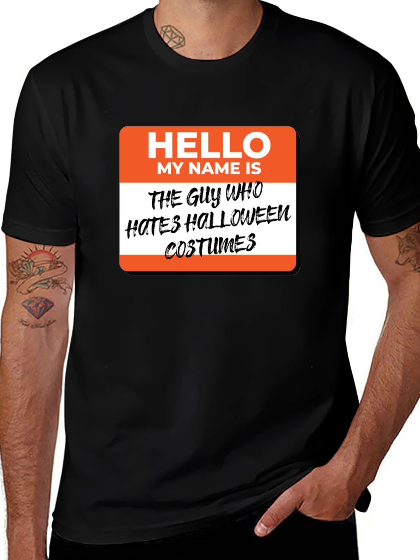 Halloween Hater Costume T-Shirt - Funny Party Tee