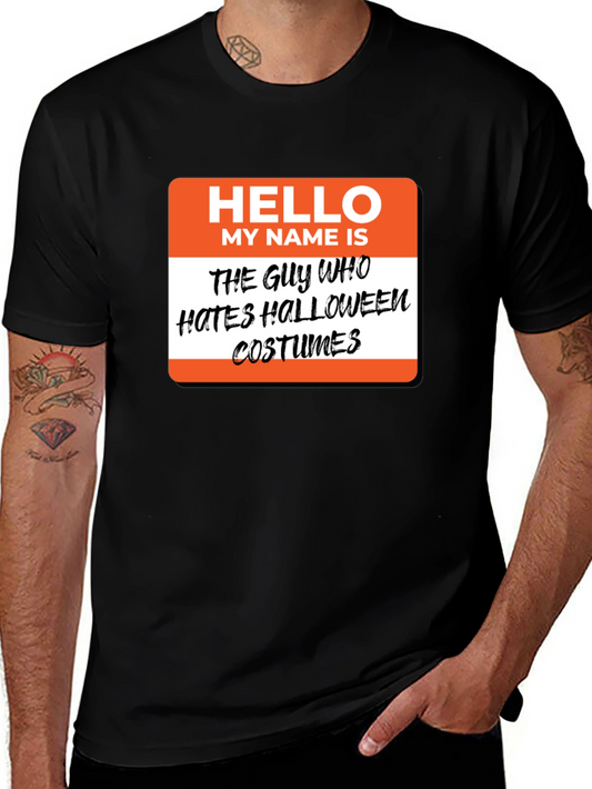 Halloween Hater Costume T-Shirt - Funny Party Tee