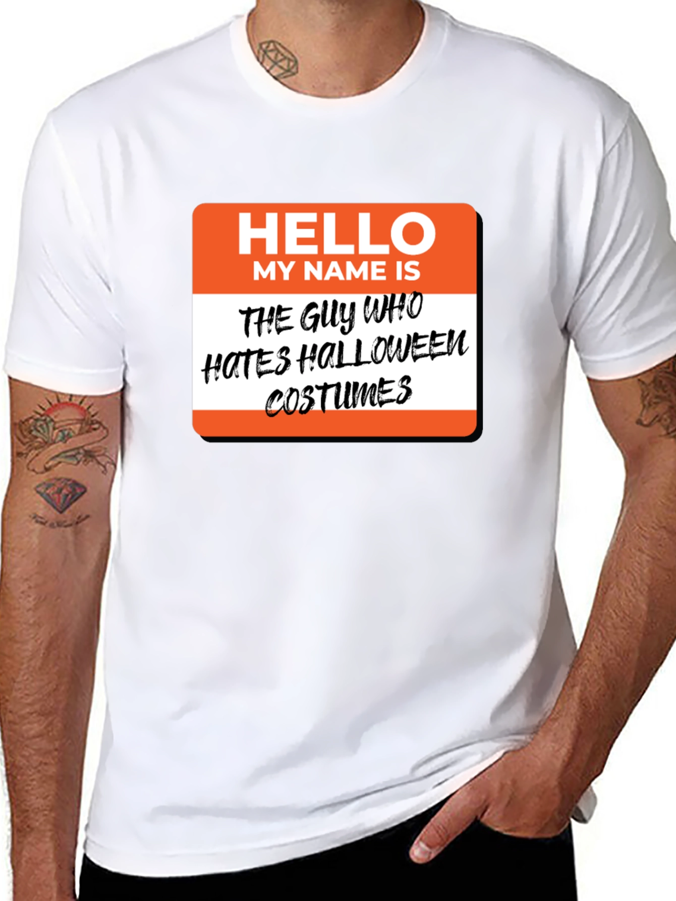 Halloween Hater Costume T-Shirt - Funny Party Tee