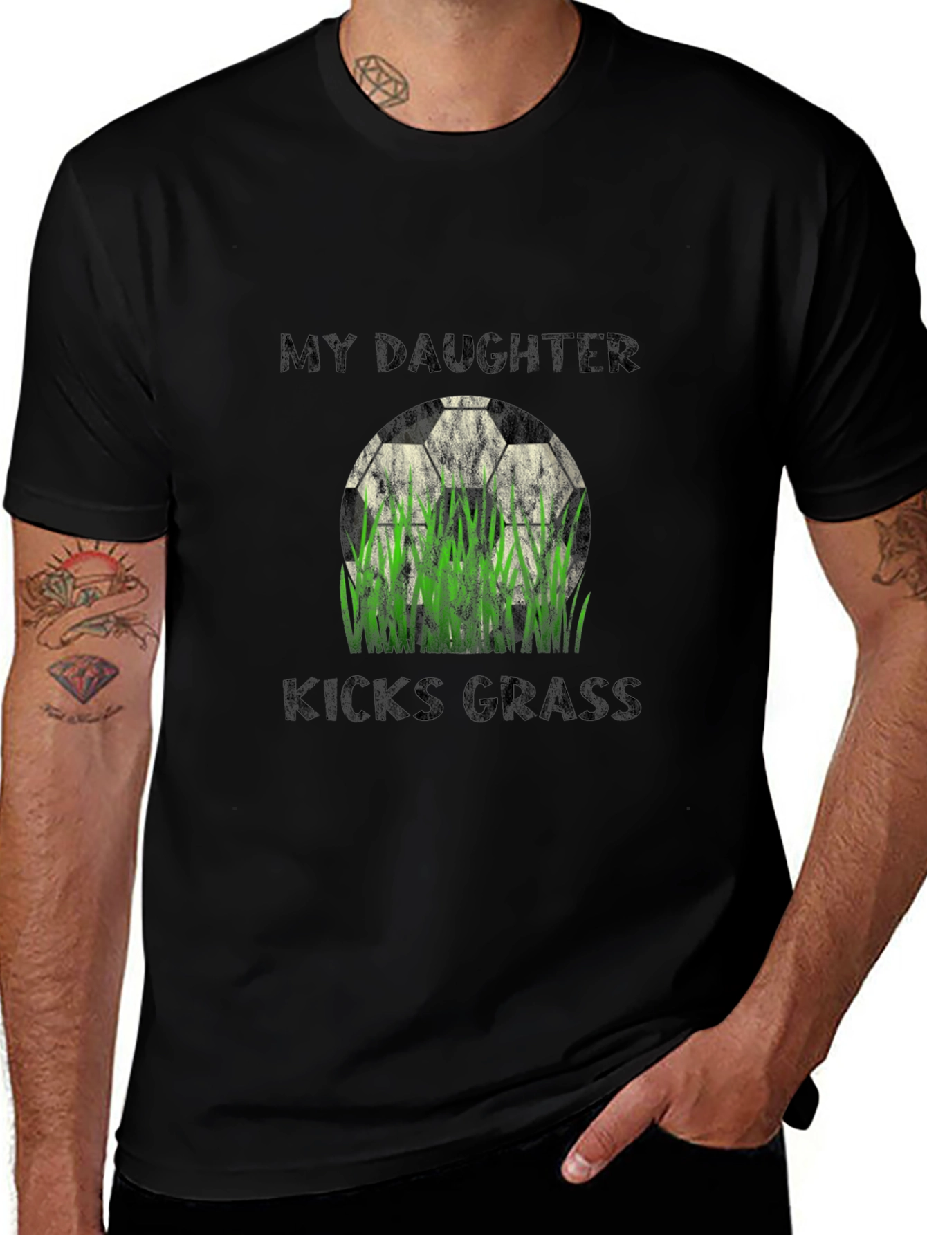 My Daughter Kicks Grass T-Shirt