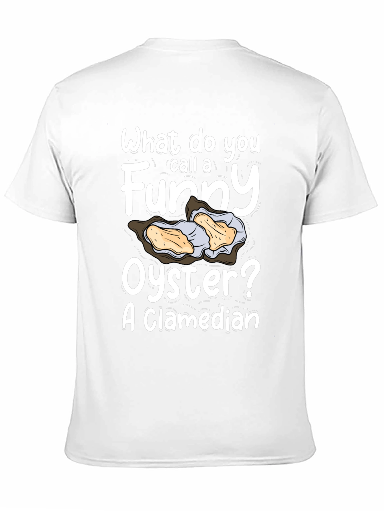 Funny Oyster Pun T-Shirt - A Clamedian