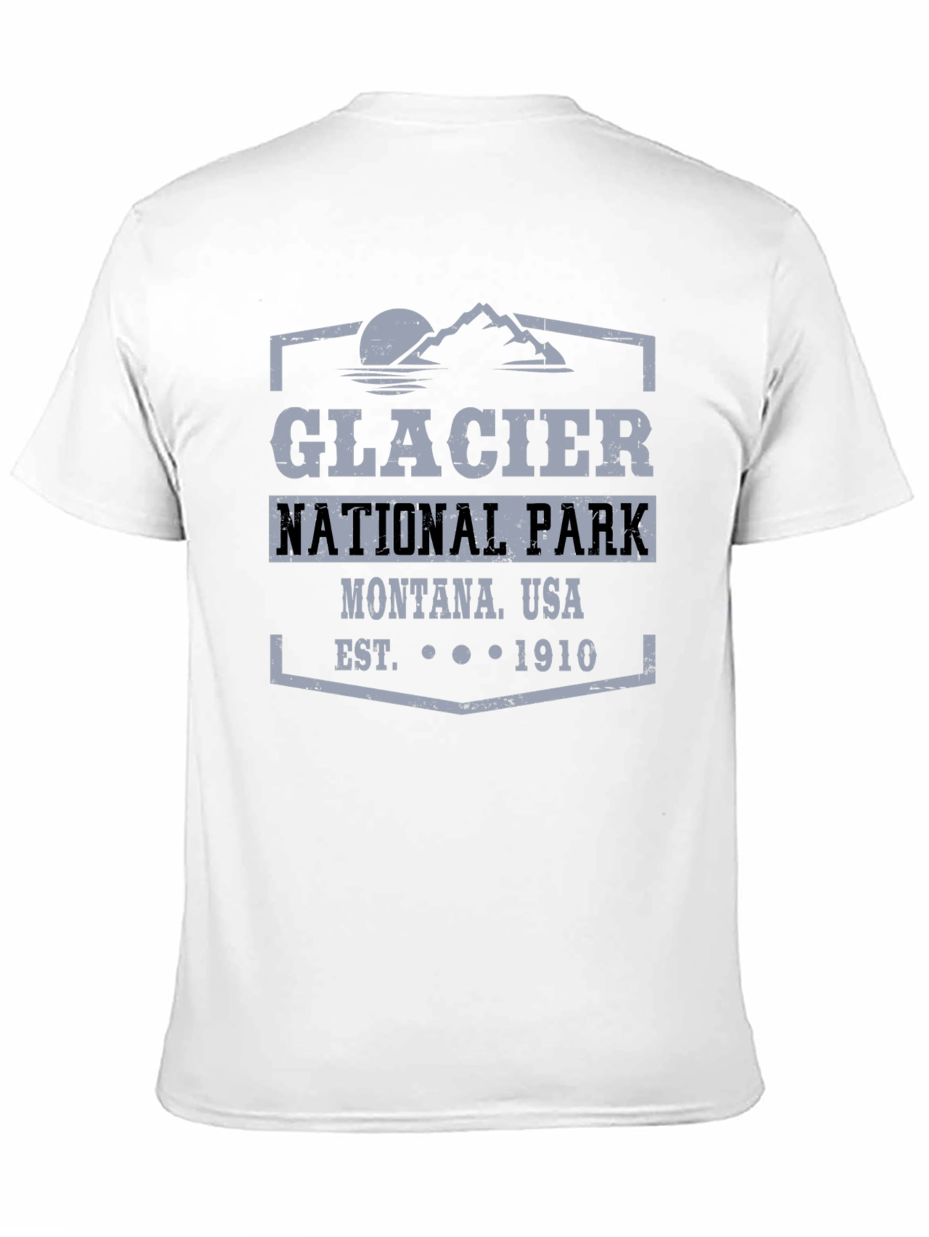 Glacier National Park Montana USA Black T-Shirt