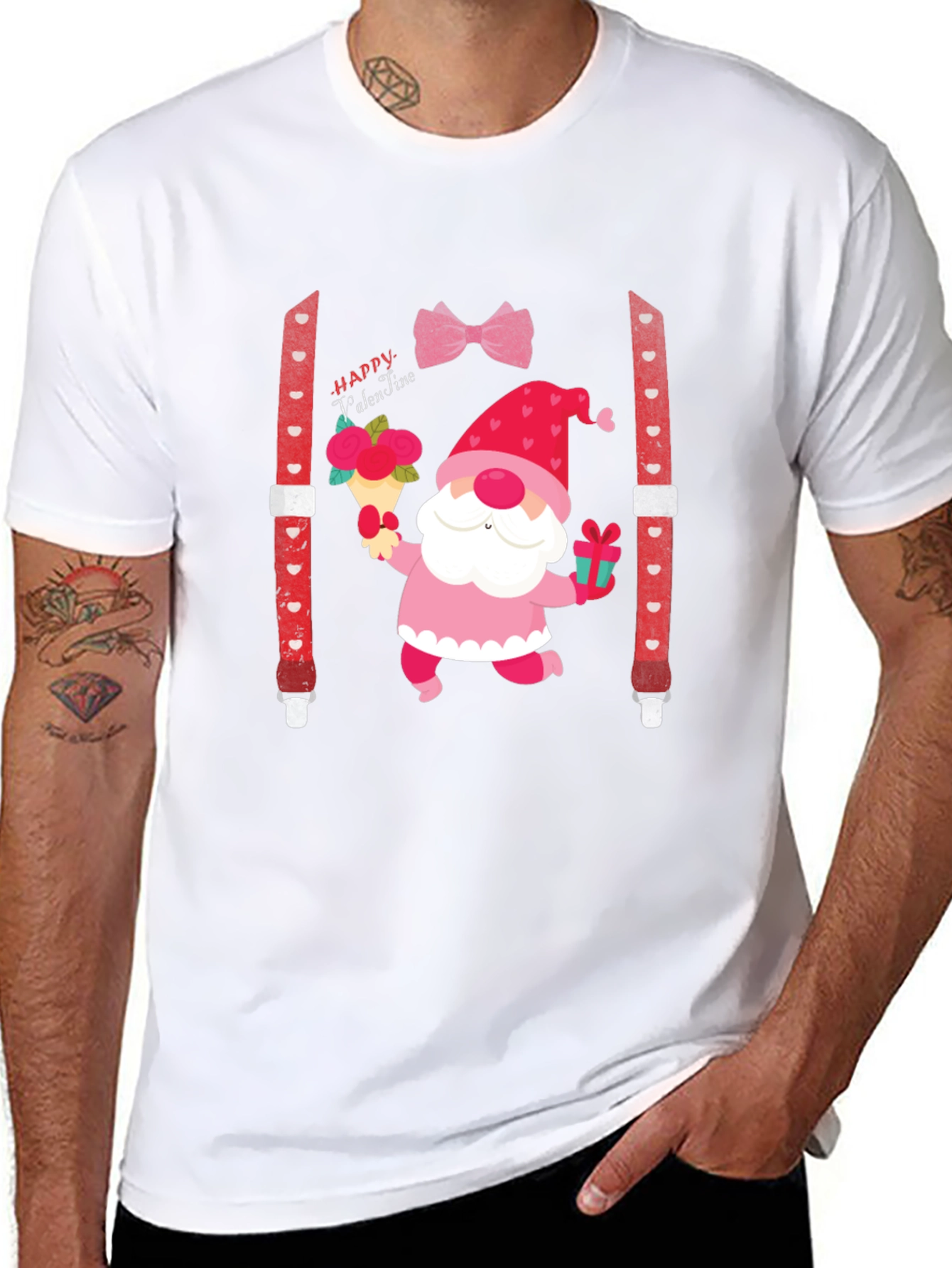 Valentines Day Gnome Graphic Tee