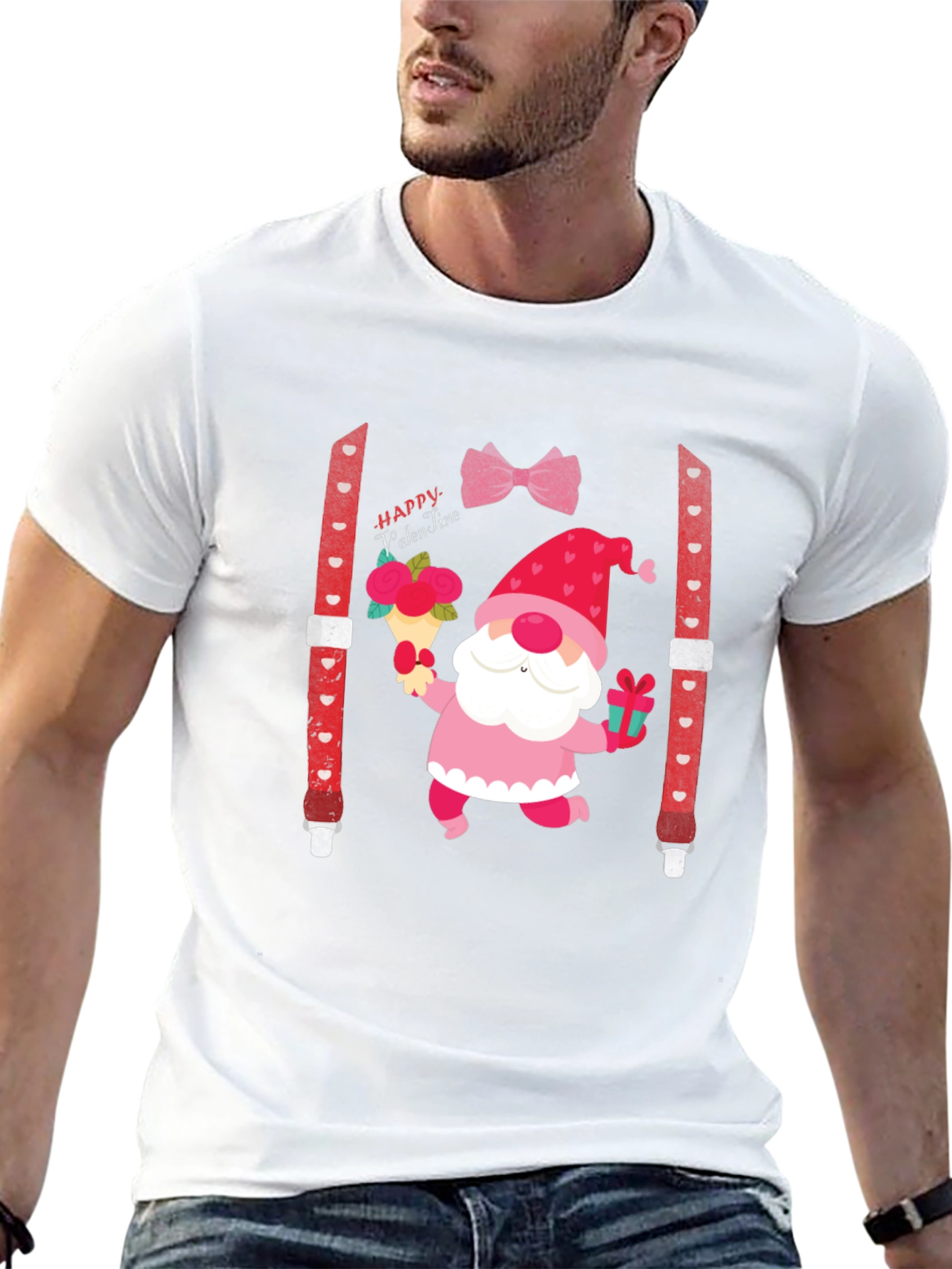Valentines Day Gnome Graphic Tee