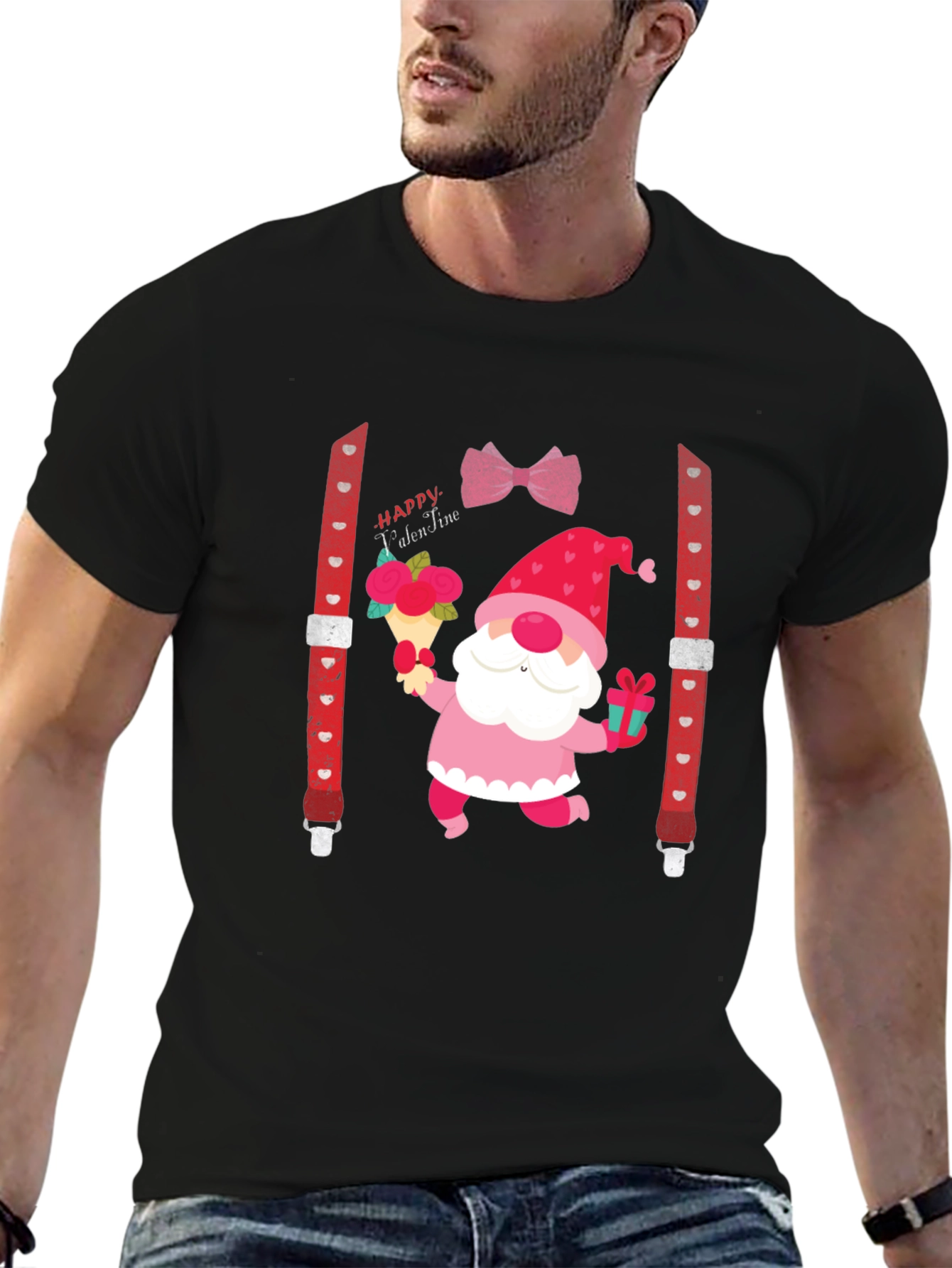 Valentines Day Gnome Graphic Tee