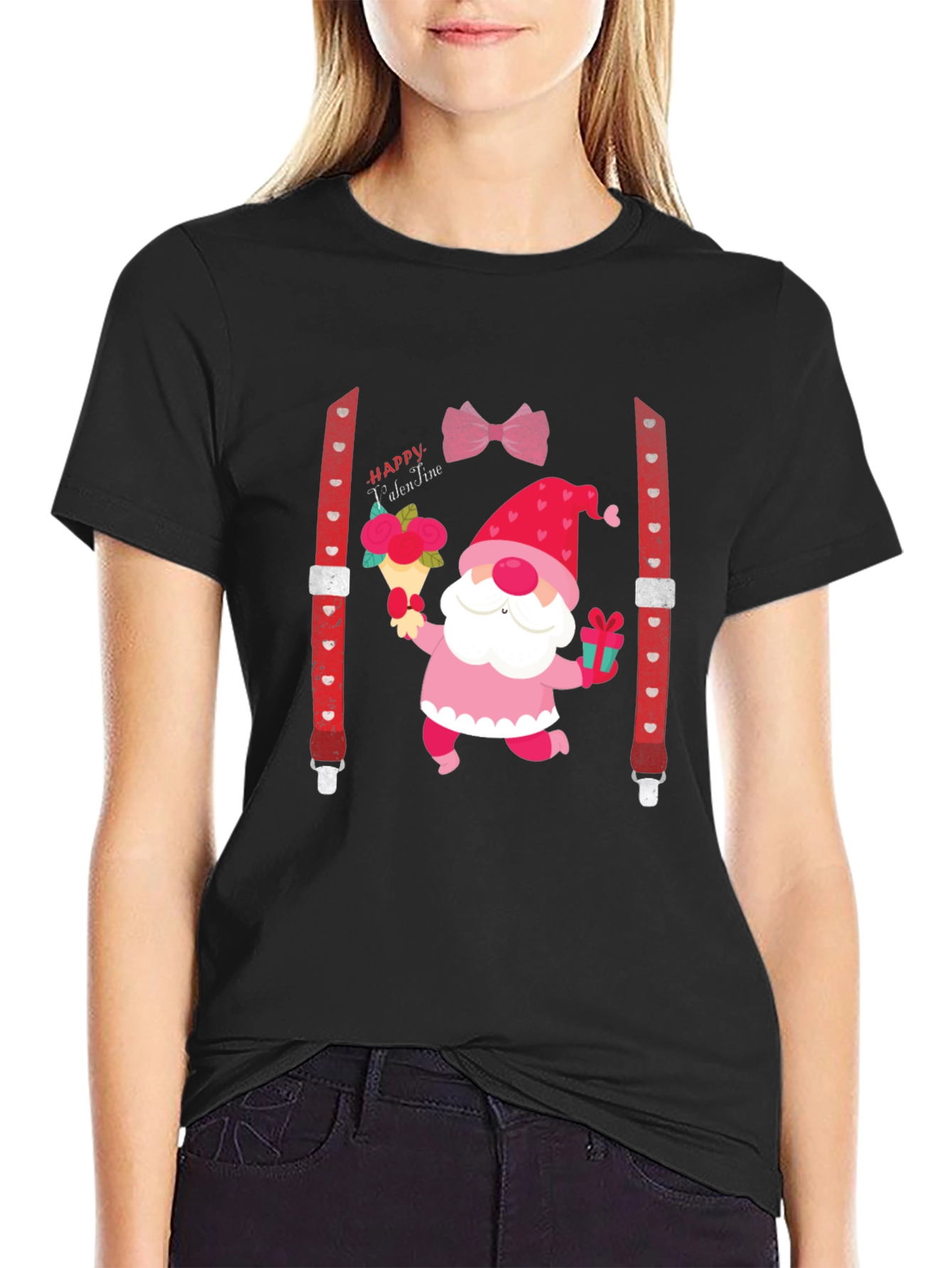 Valentines Day Gnome Graphic Tee