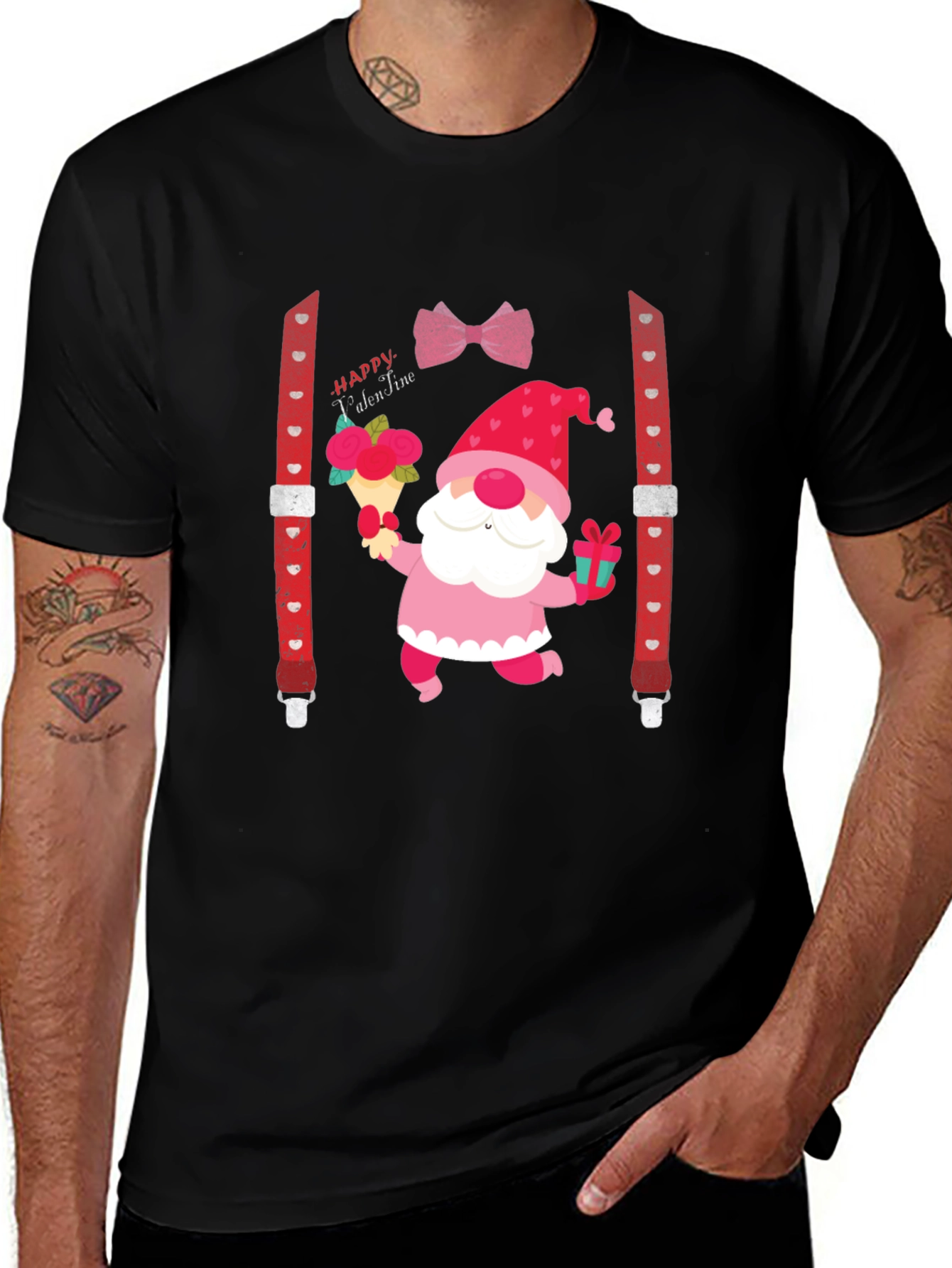 Valentines Day Gnome Graphic Tee