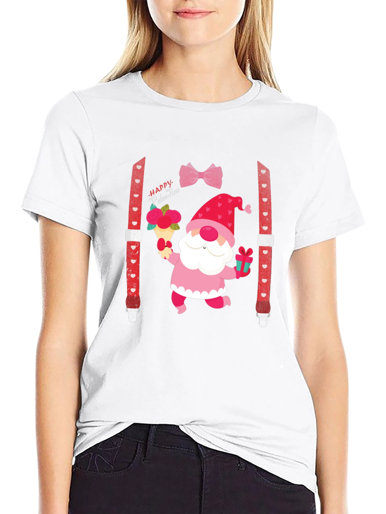 Valentines Day Gnome Graphic Tee