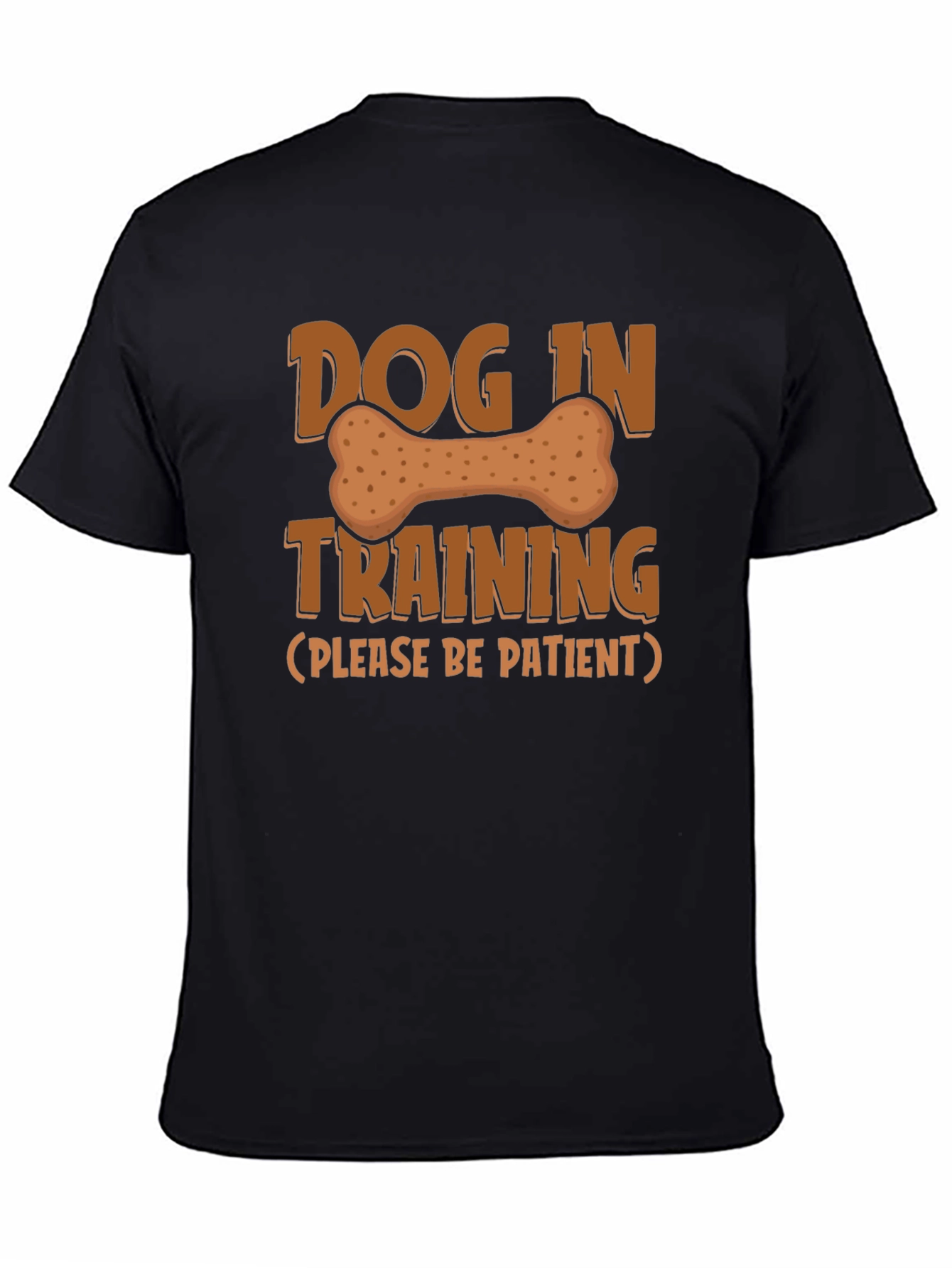 Dog In Training T-Shirt - Black Cotton Blend