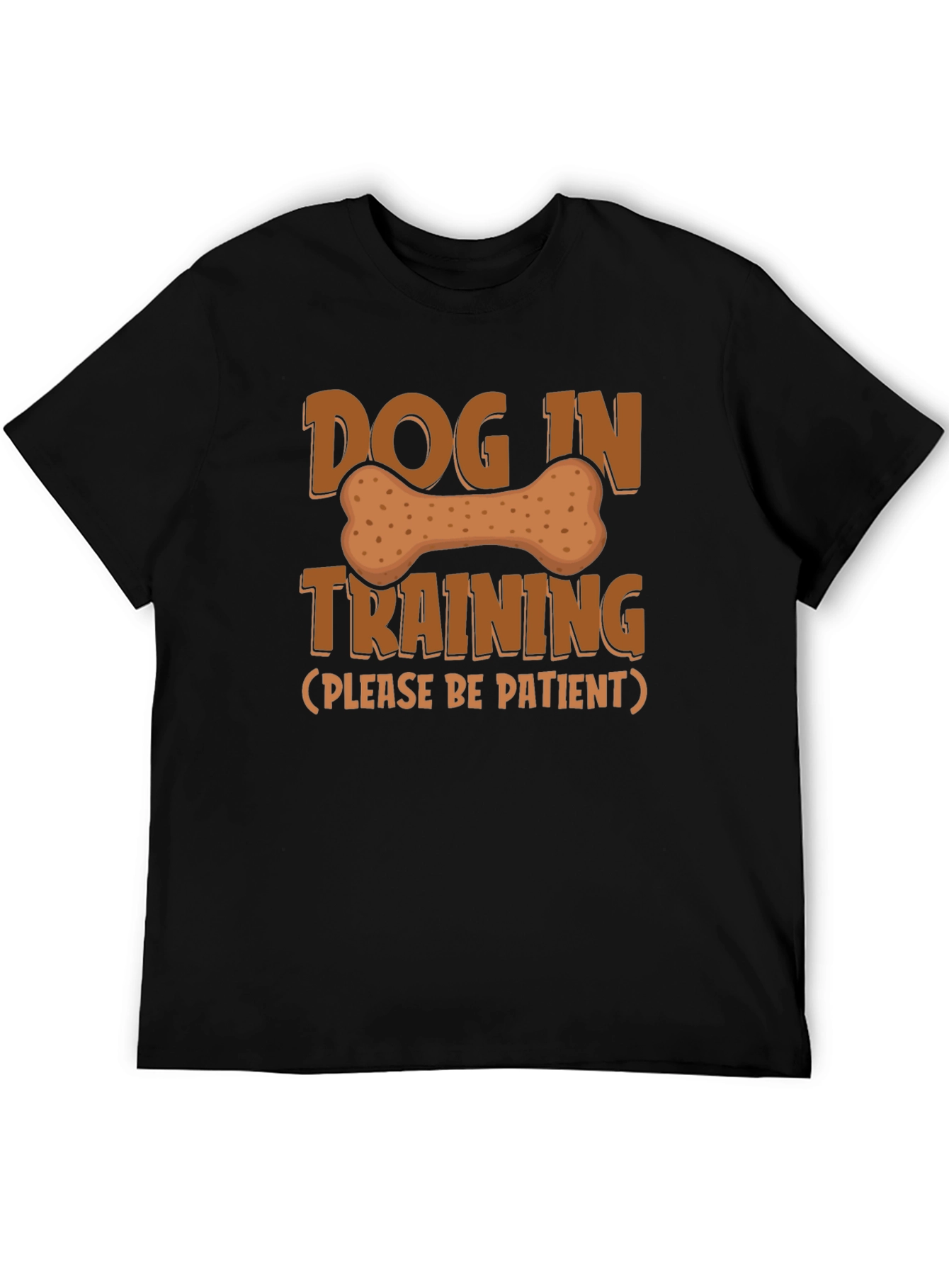 Dog In Training T-Shirt - Black Cotton Blend