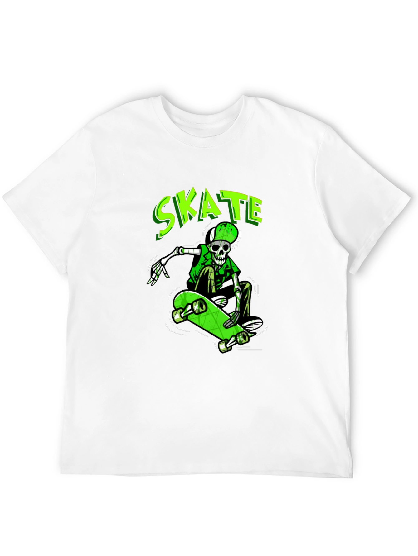 Skate Skeleton Graphic Tee - Cool & Unique Design