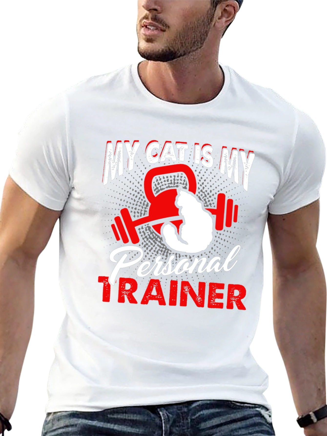 My Cat is My Personal Trainer T-Shirt
